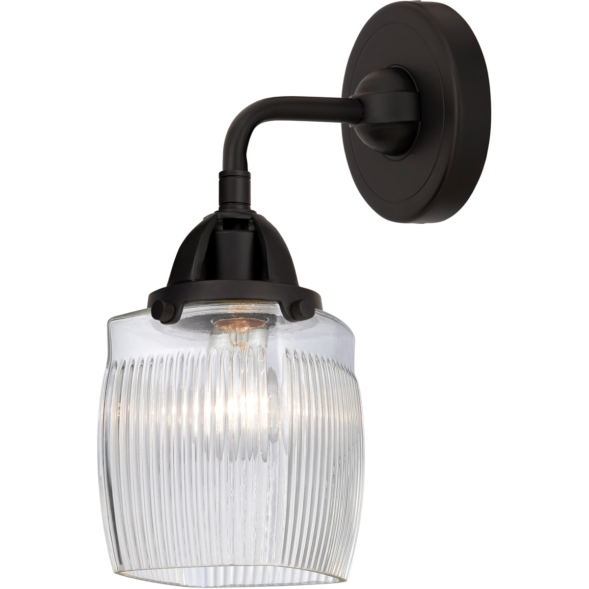 Nouveau 2 Colton 1 Light 6 inch Matte Black Sconce Wall Light