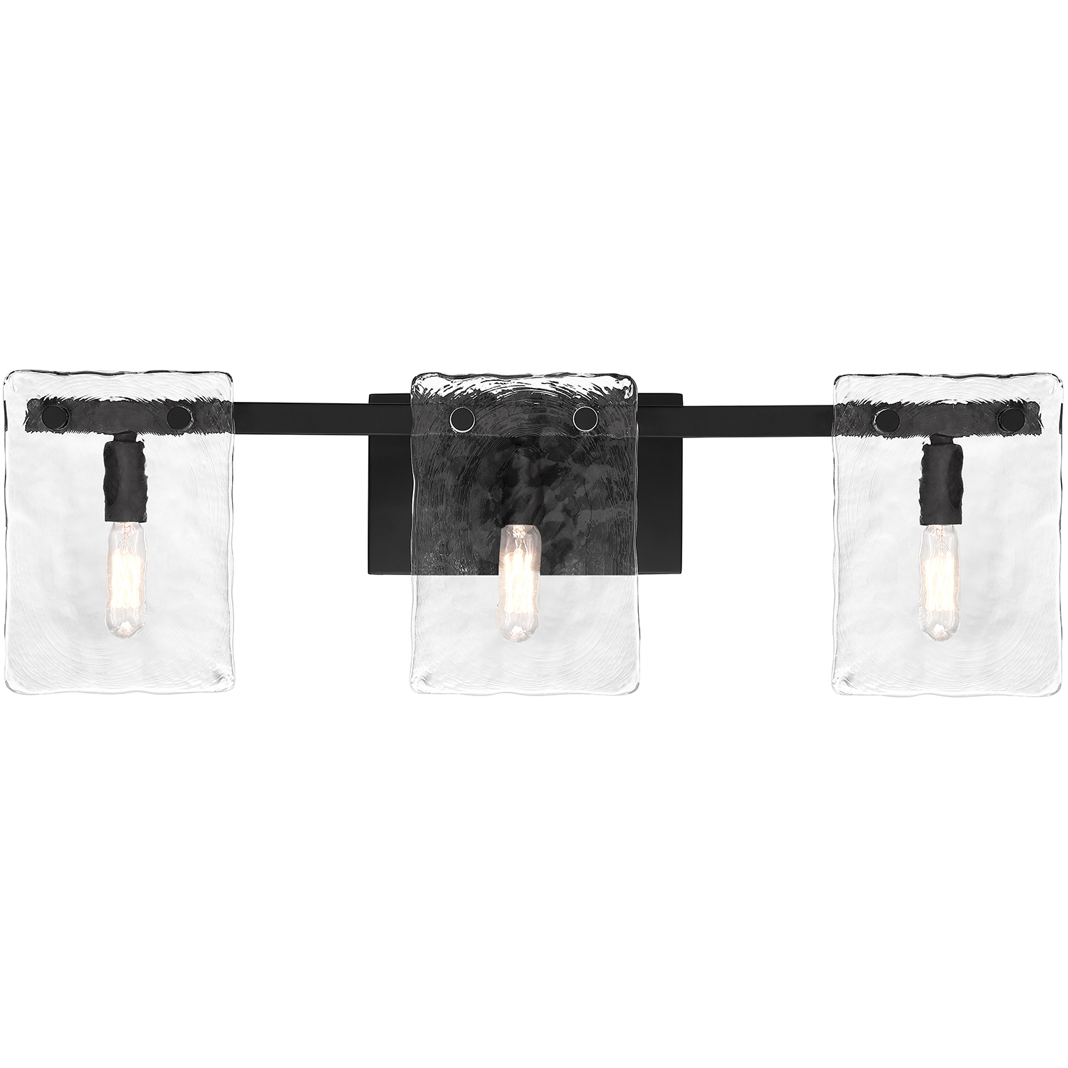 Genry 3 Light 25 inch Black Bathroom Vanity Light Wall Light