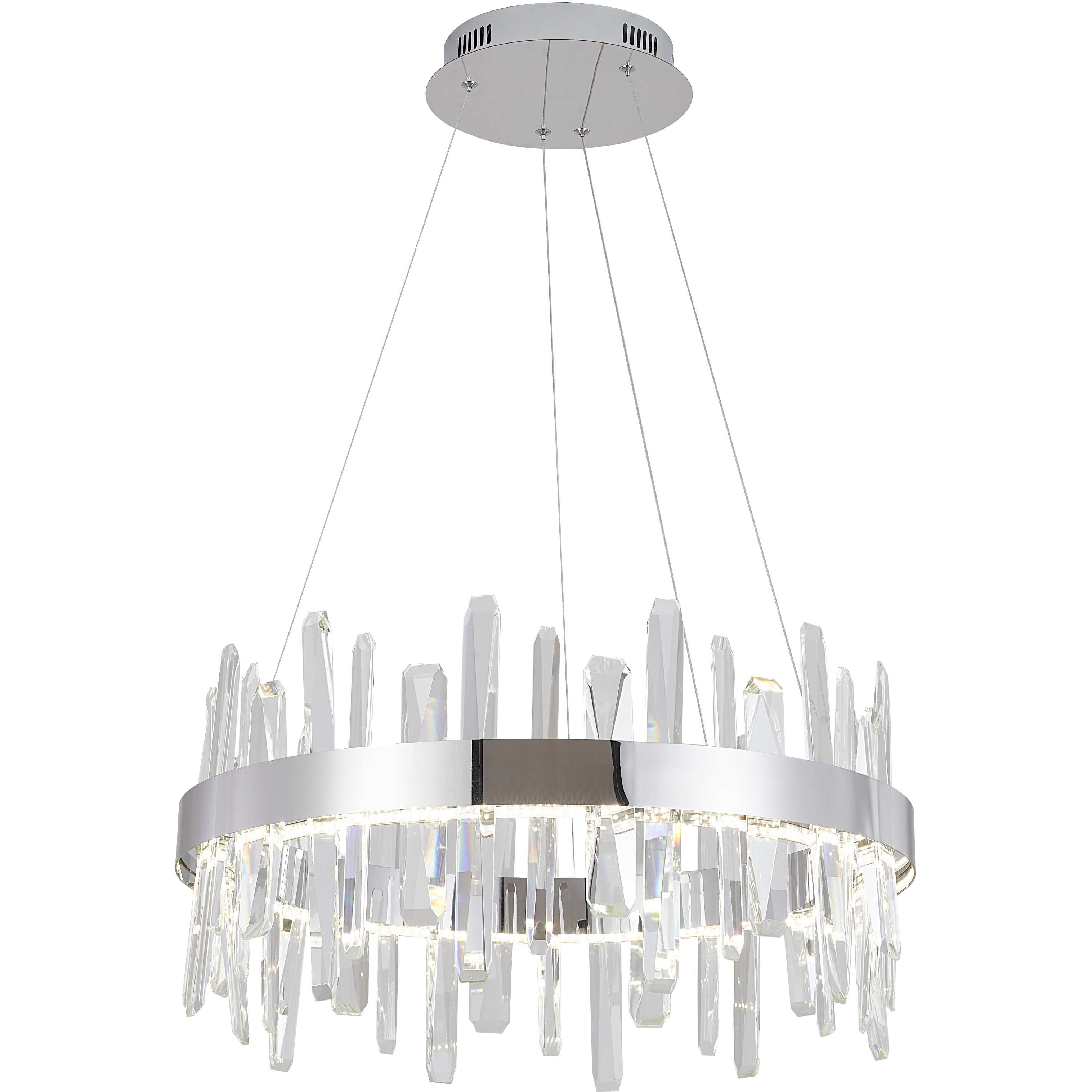 Canada LED 24 inch Chrome Chandelier Ceiling Light