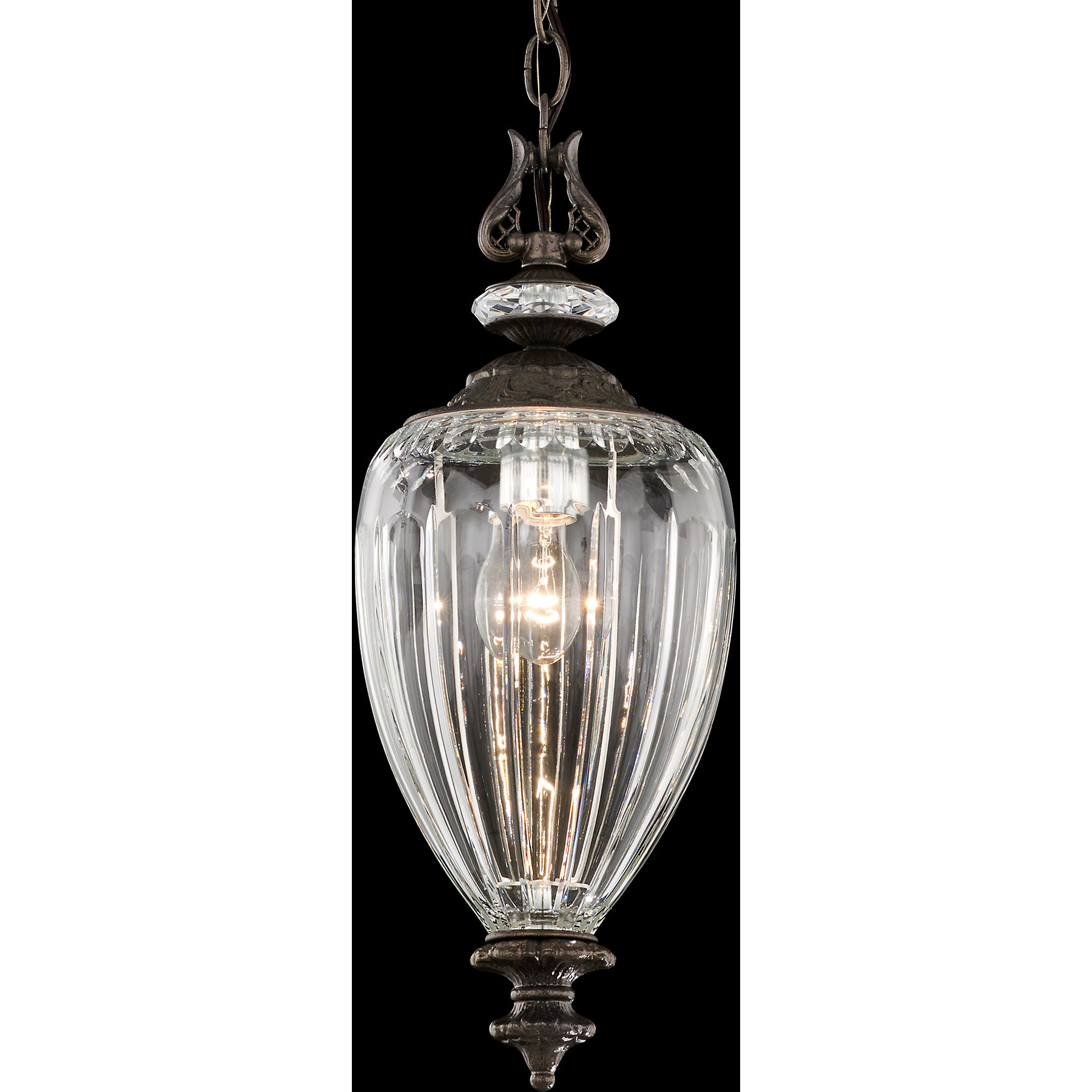 Signature Dyana 1 Light 8 inch Heirloom Gold Mini Pendant Ceiling Light, Large Urn