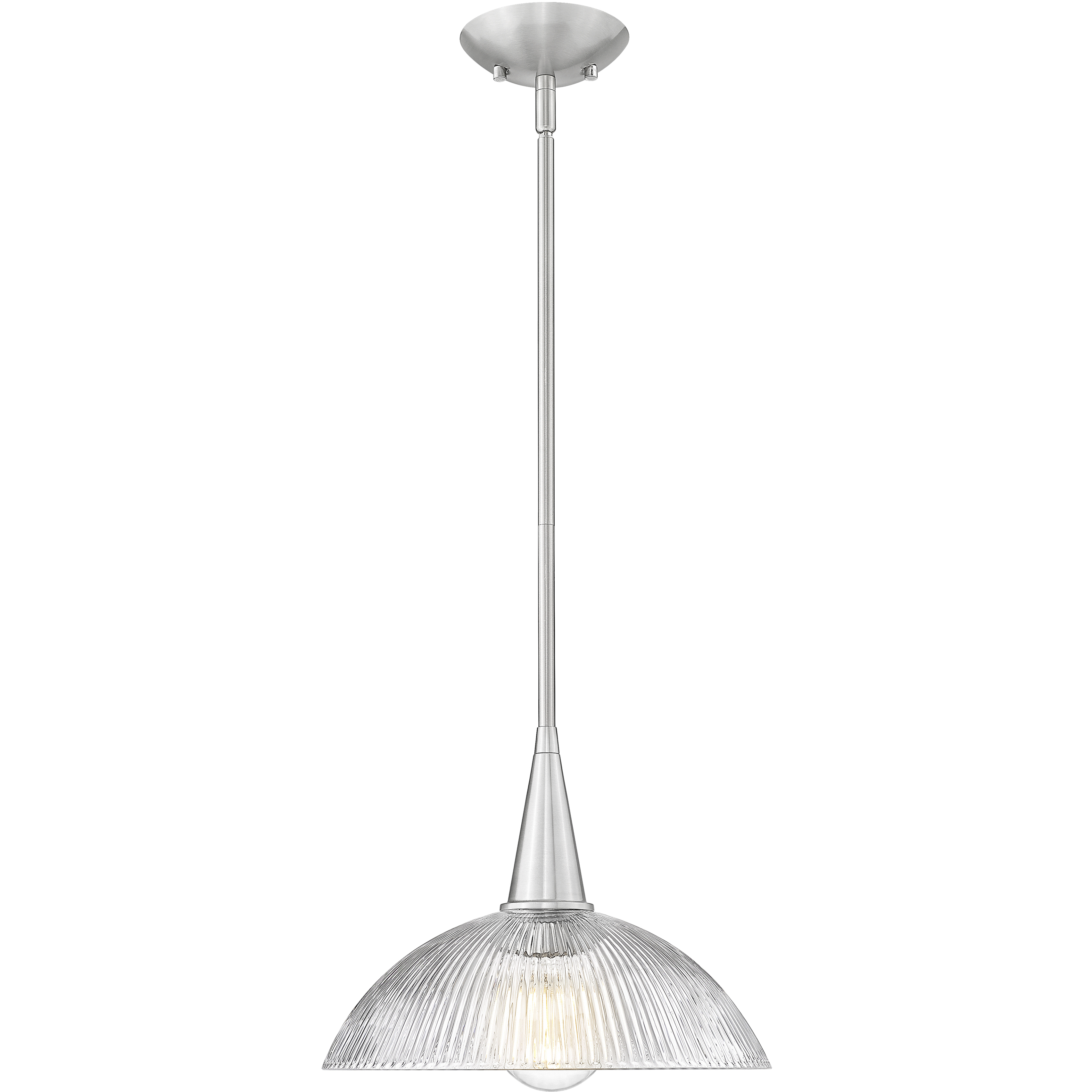 Lunelle 1 Light 12 inch Brushed Nickel Pendant Ceiling Light