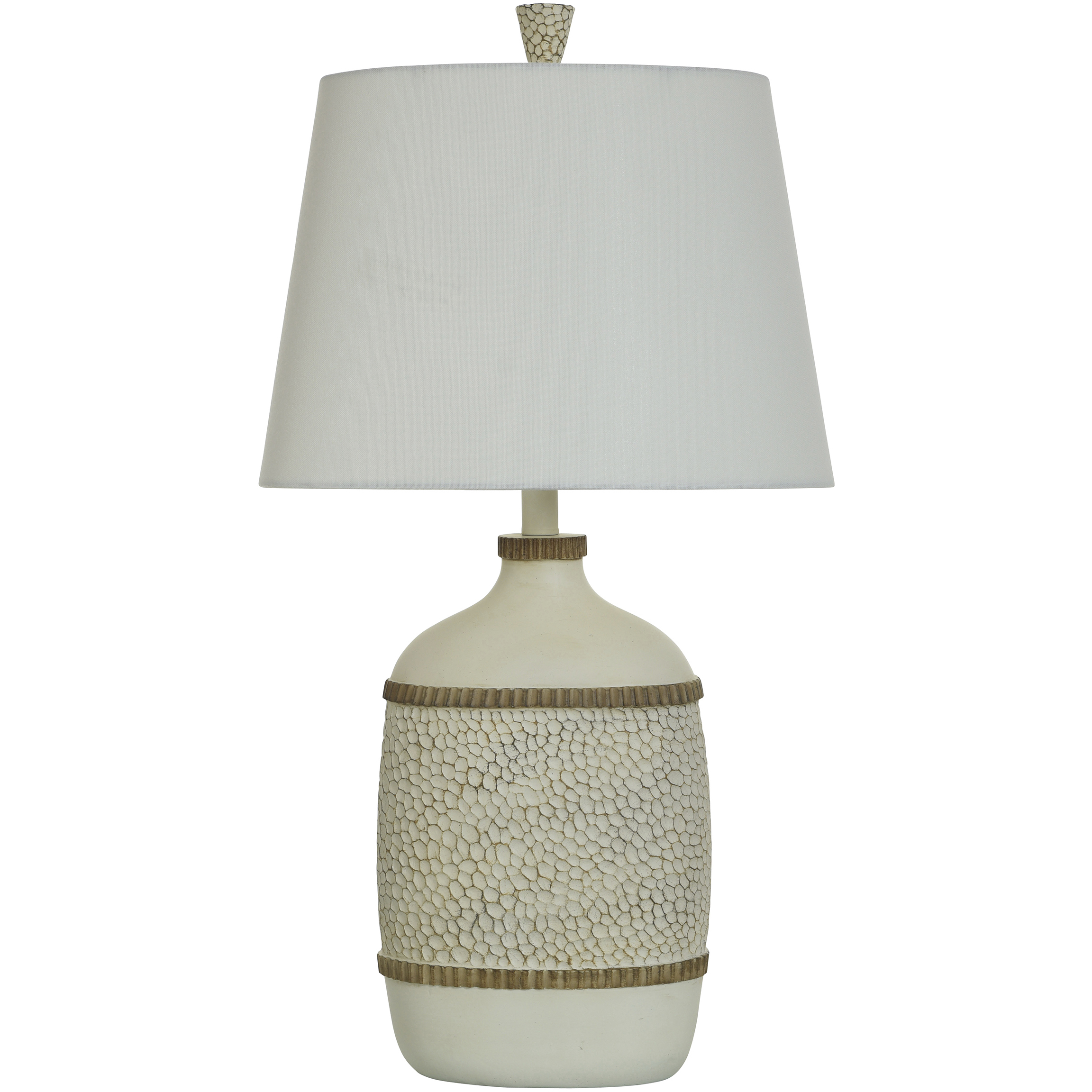 Henry 29 inch 100.00 watt Off White and Light Brown Table Lamp Portable Light