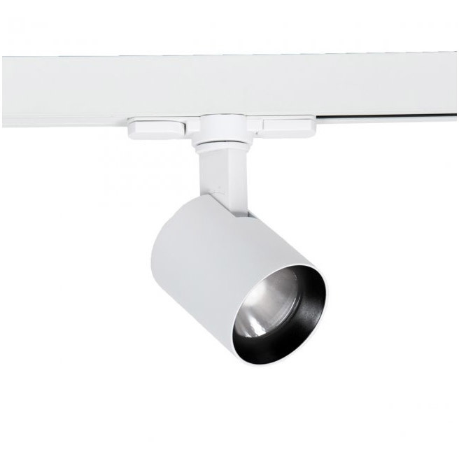 Lucio 1 Light 120 White Track Head Ceiling Light in Narrow, 90, 2700K