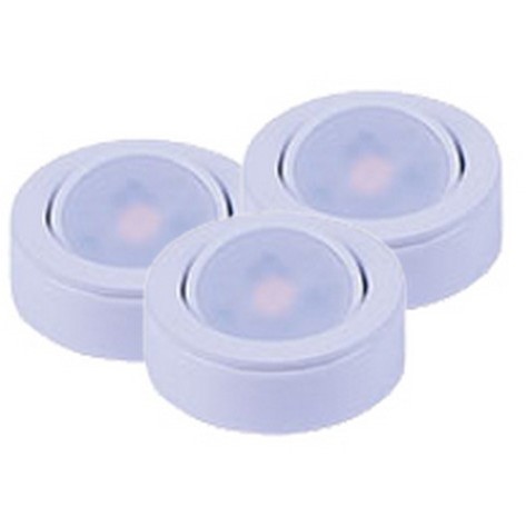 CounterMax MX-LD-AC 120 LED 2.75 inch White Under Cabinet Disc