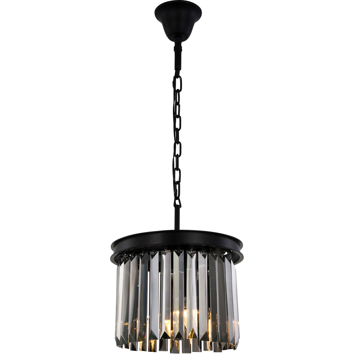Sydney 3 Light 12 inch Matte Black Pendant Ceiling Light in Silver Shade, Urban Classic