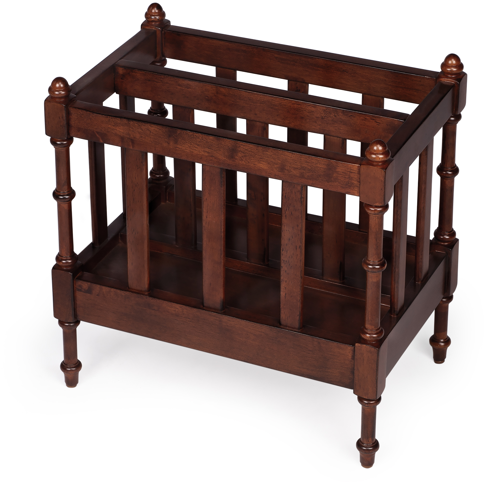Masterpiece Holden  Antique Cherry Magazine Rack/Media Storage