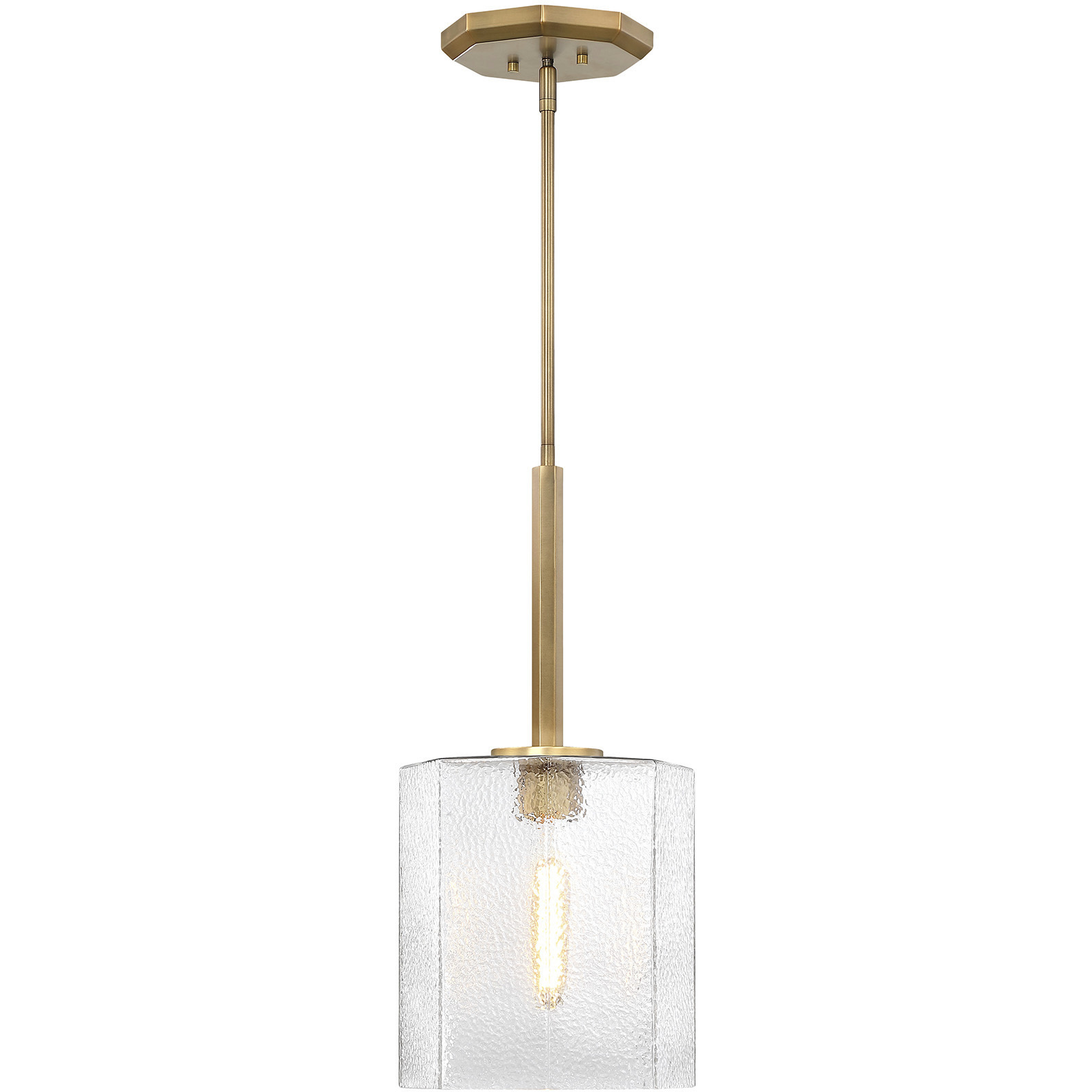 Haven LED 10 inch Old Satin Brass Pendant Ceiling Light