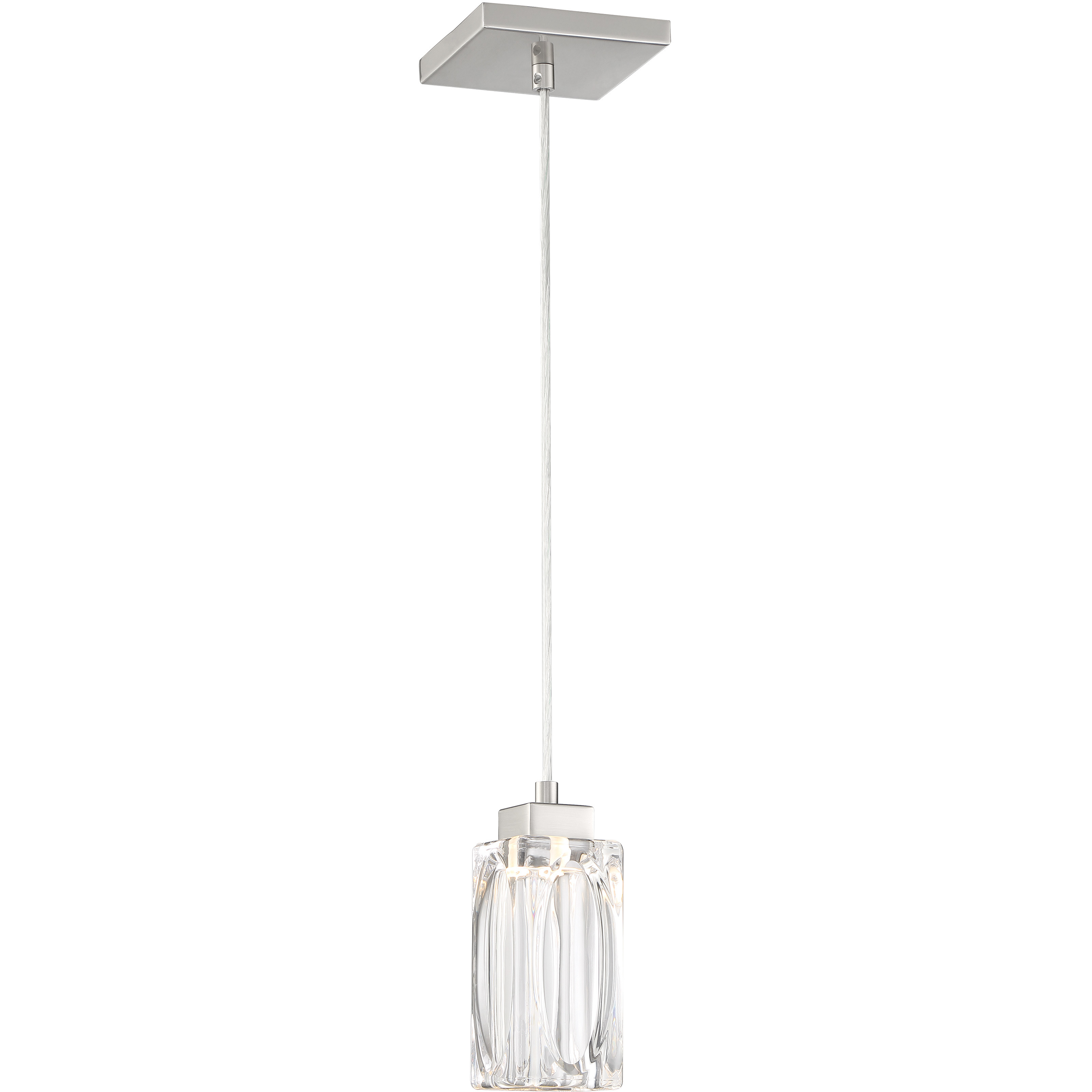 Putnam Place LED 3 inch Brushed Nickel Mini Pendant Ceiling Light