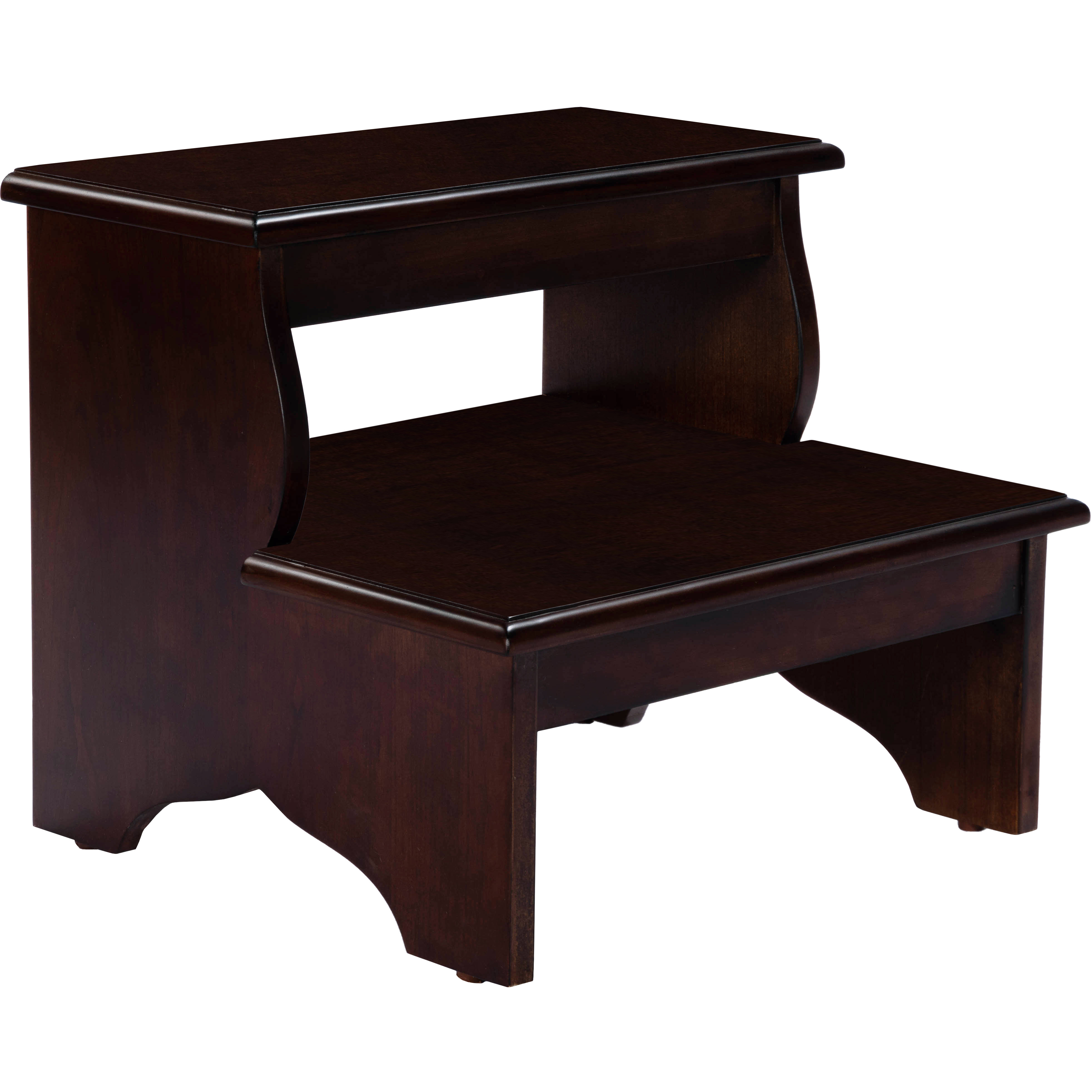 Melrose  15 inch Plantation Cherry Step Stool