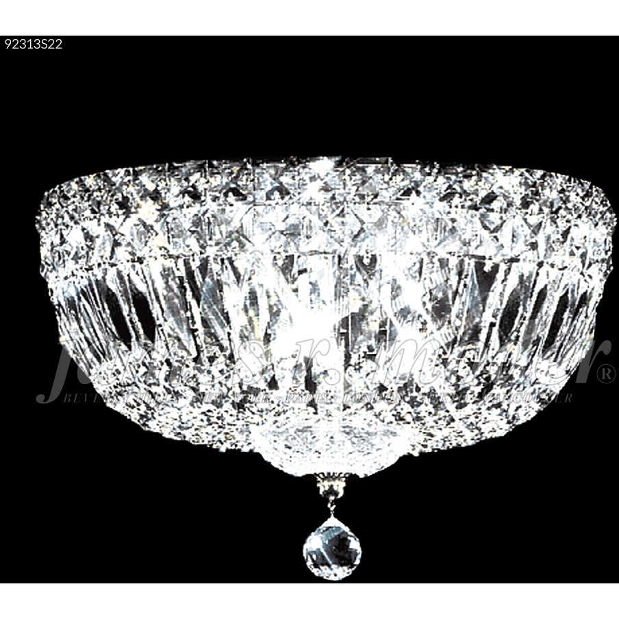 Prestige 3 Light 12 inch Silver Flush Mount Ceiling Light
