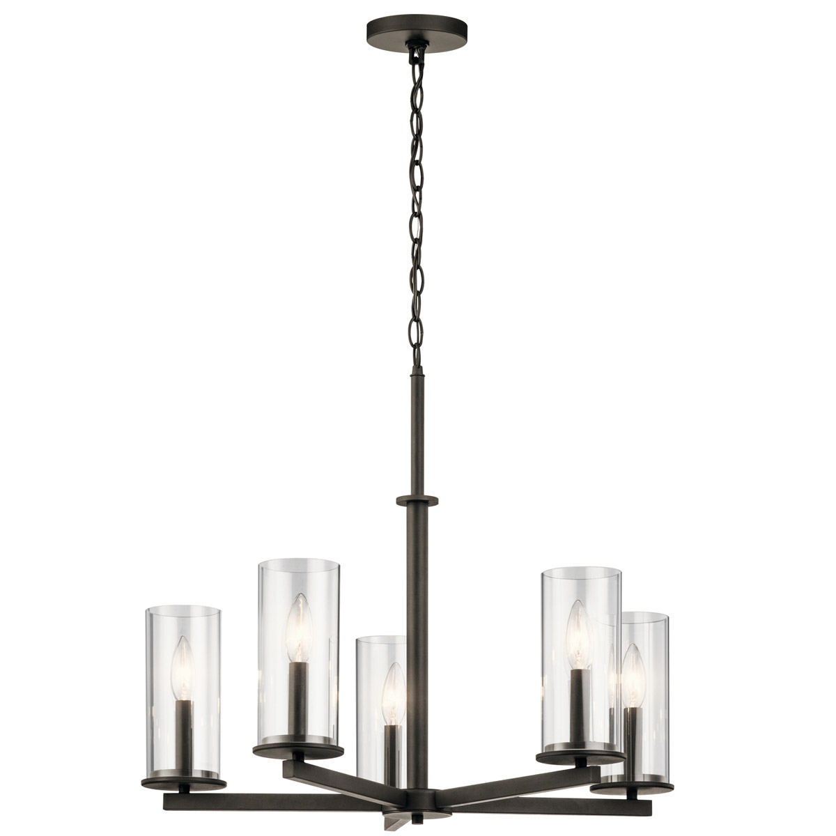 Crosby 5 Light 26.25 inch Olde Bronze Chandelier 1 Tier Medium Ceiling Light, 1 Tier Medium