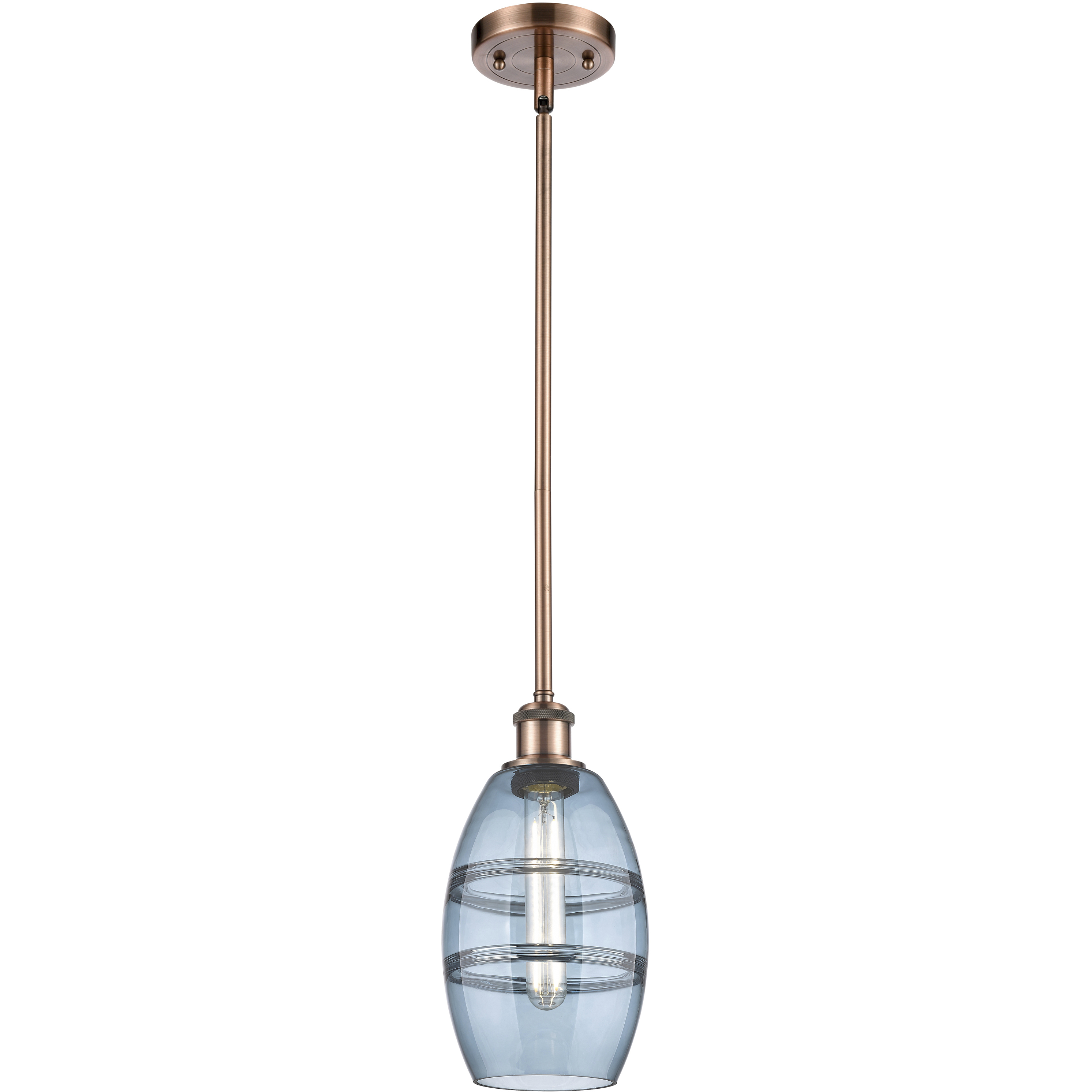 Ballston Vaz 1 Light 5.88 inch Antique Copper Stem Hung Mini Pendant Ceiling Light