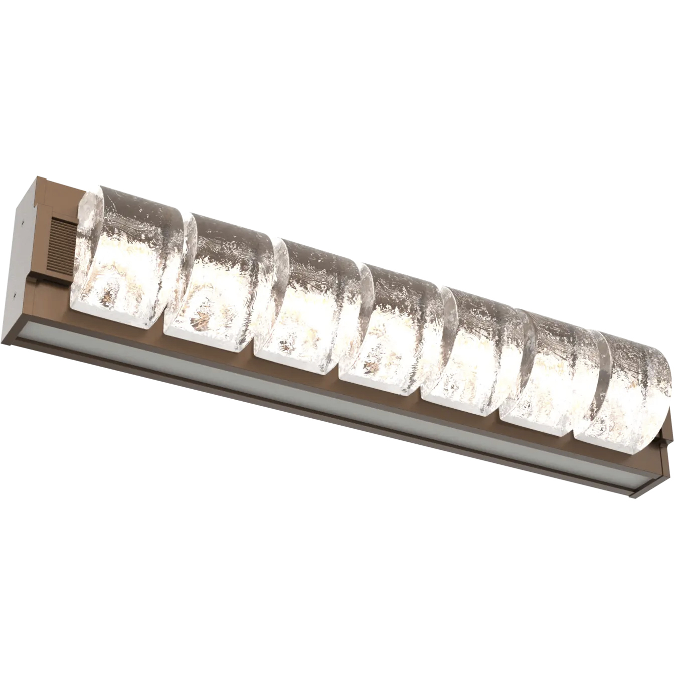 Tessera LED 24.8 inch Burnished Bronze with Salt White Vanity Light Wall Light