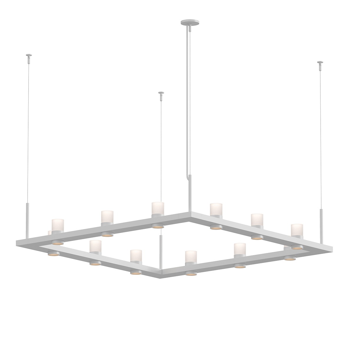 Intervals LED 56 inch Satin White Pendant Ceiling Light