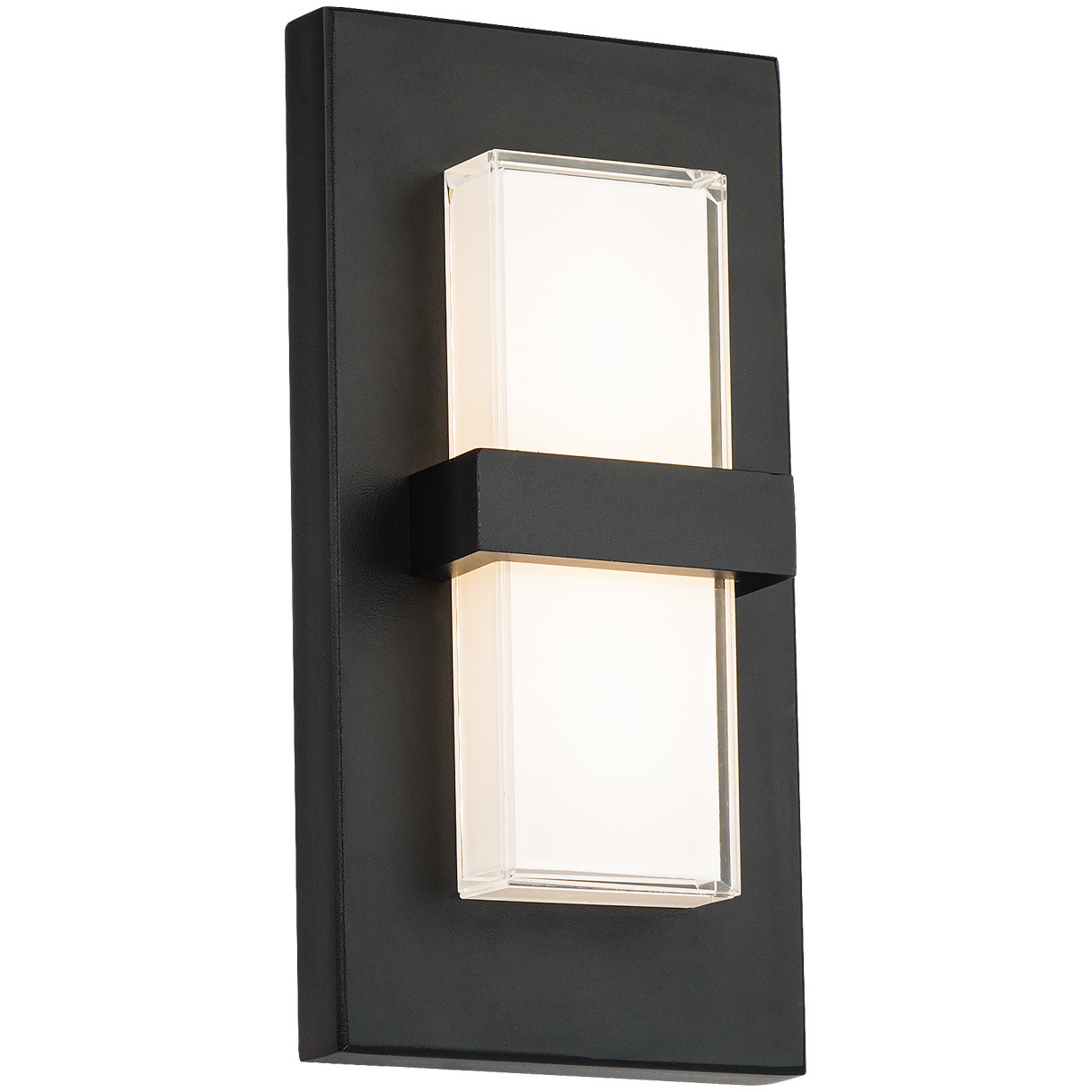 Bandeau LED 10 inch Black Outdoor Wall Light in 3000K, dweLED