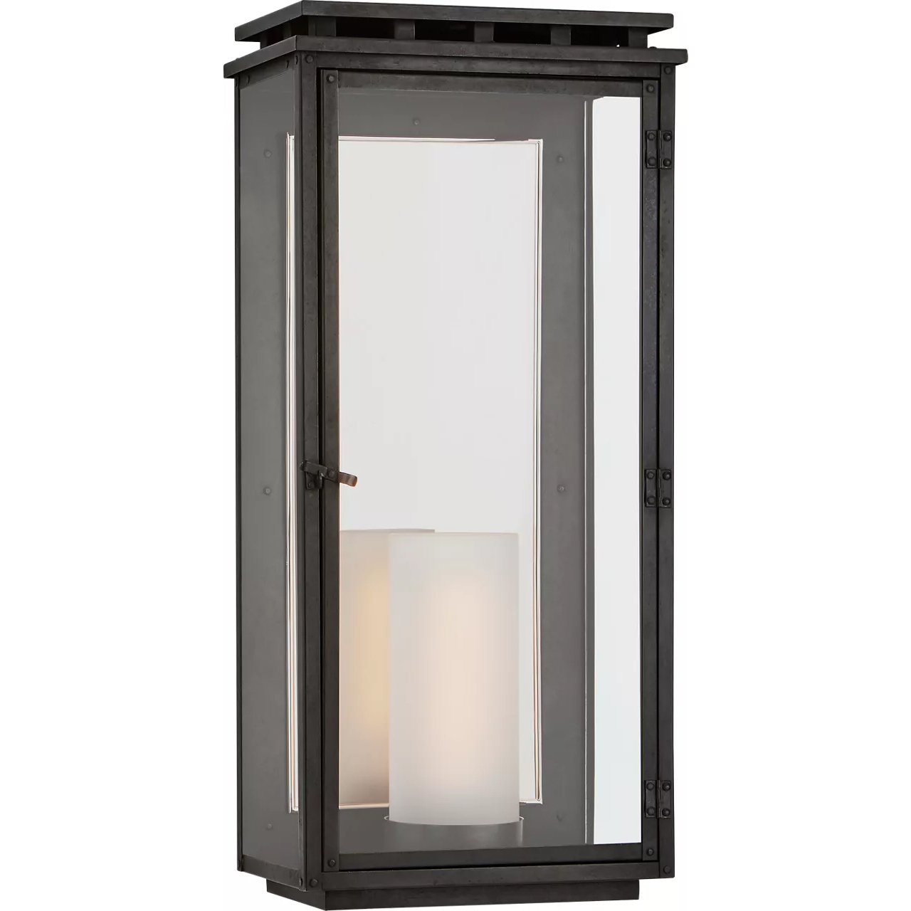 Chapman & Myers Cheshire 1 Light 23.75 inch Aged Iron Outdoor Wall Lantern, Large