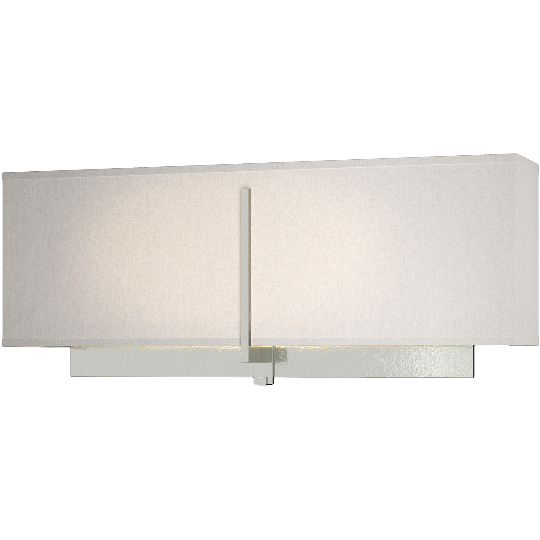 Exos 2 Light 16.5 inch Sterling ADA Sconce Wall Light in Flax, Square
