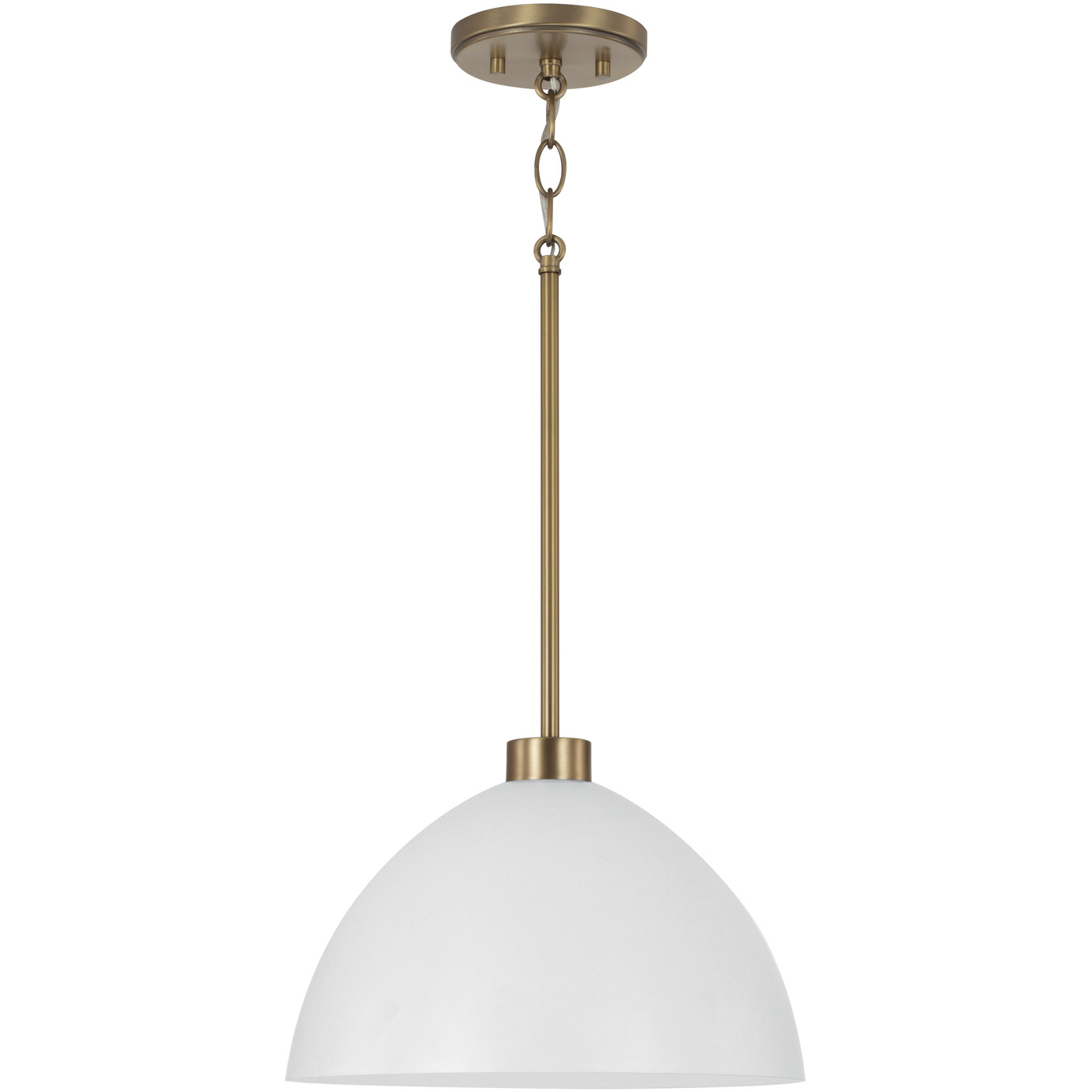 White and brass pendant light online