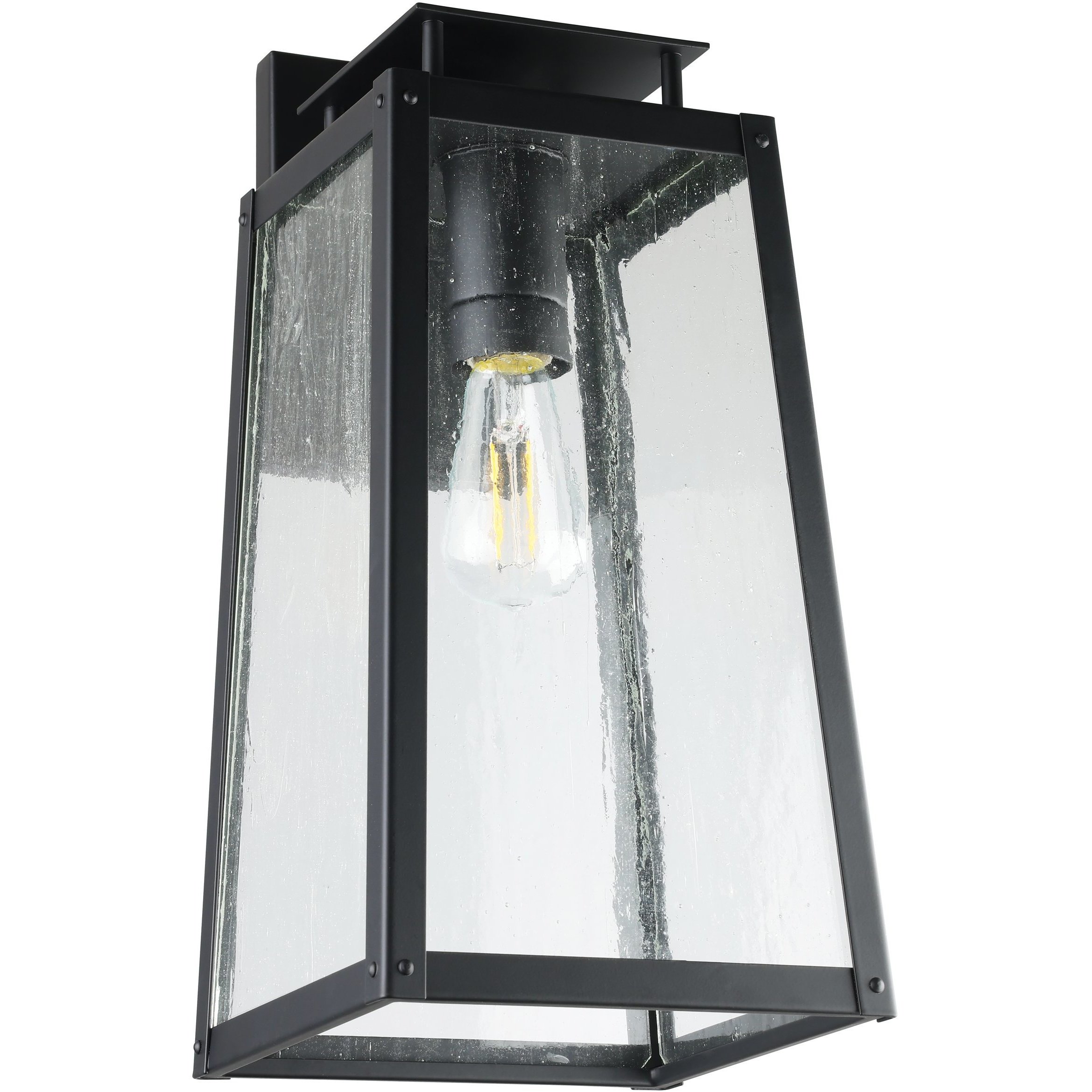 Salford 1 Light 17 inch Matte Black Exterior Wall Sconce