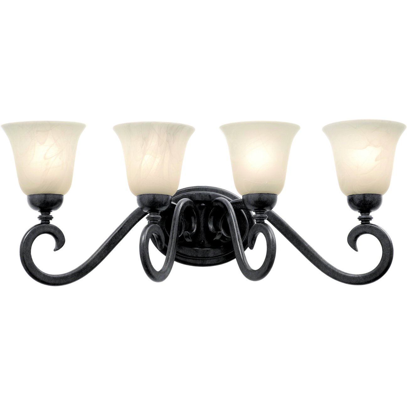 Santa Barbara 4 Light 27 inch Tortoise Shell Bath Light Wall Light in Ecru (1209)