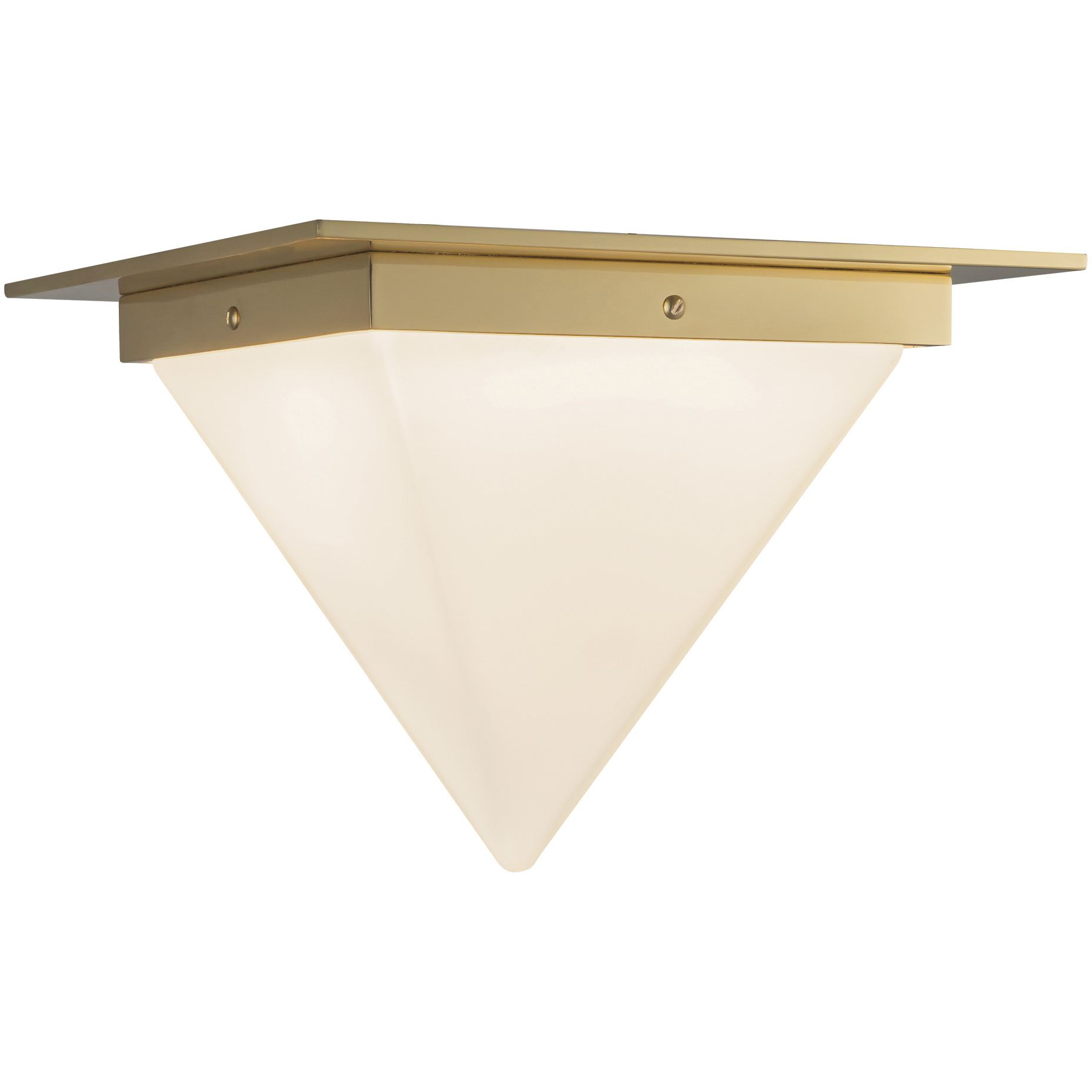 Mineral 1 Light 11.13 inch Patina Brass and Opal Glass Flush Mount Ceiling Light in Opal Glass Shade