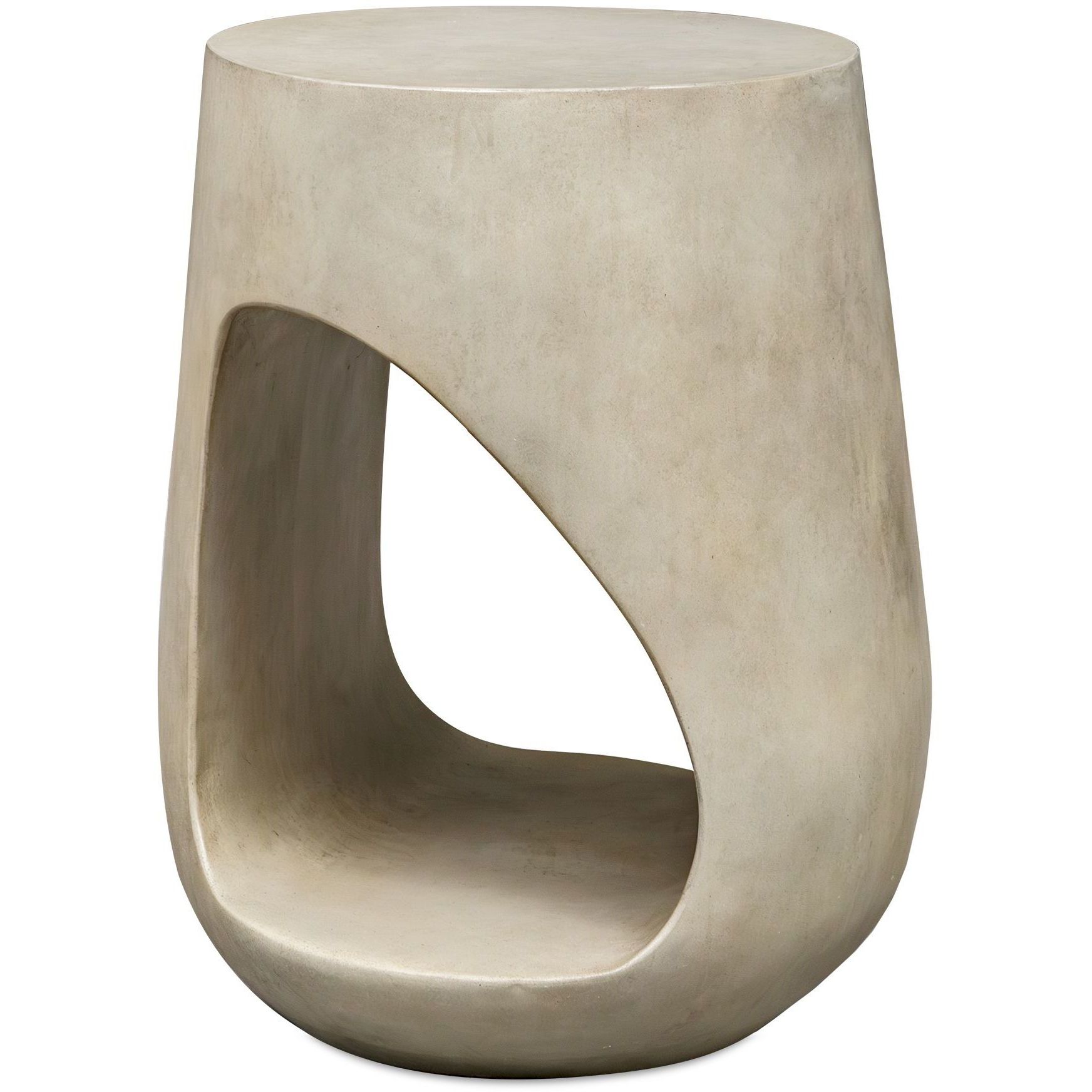 Lithos 23 X 18 inch Warm Gray Concrete Outdoor Accent Table
