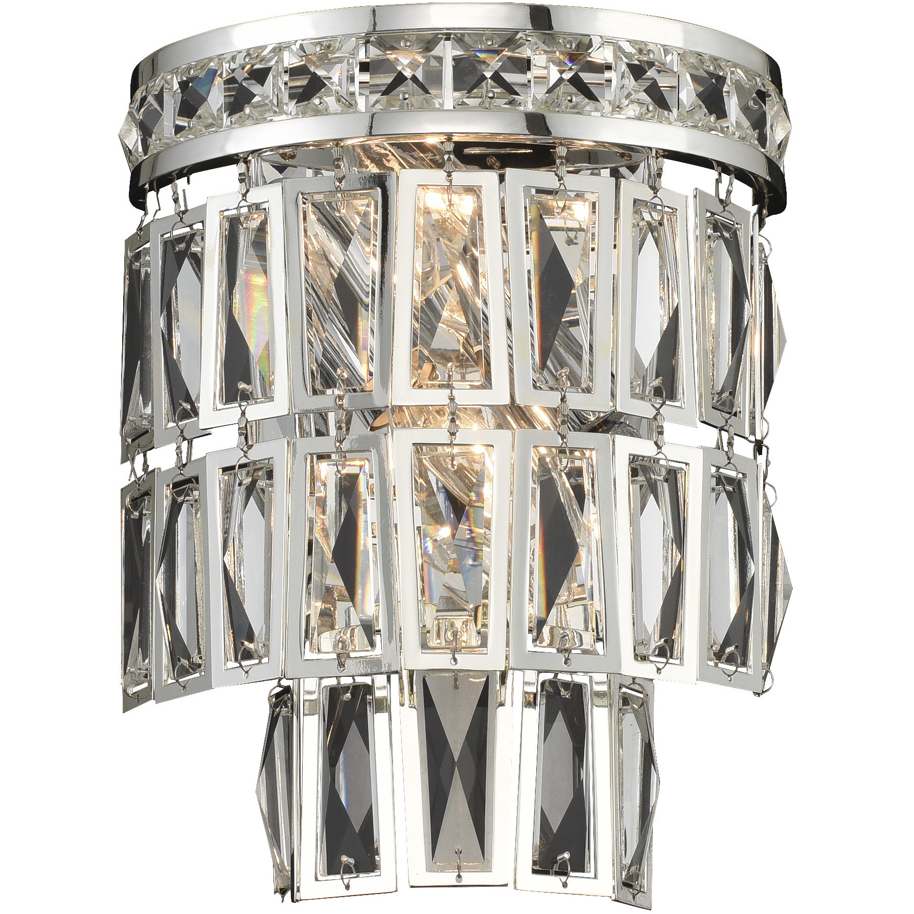 Kasturi 2 Light 7 inch Silver ADA Sconce Wall Light