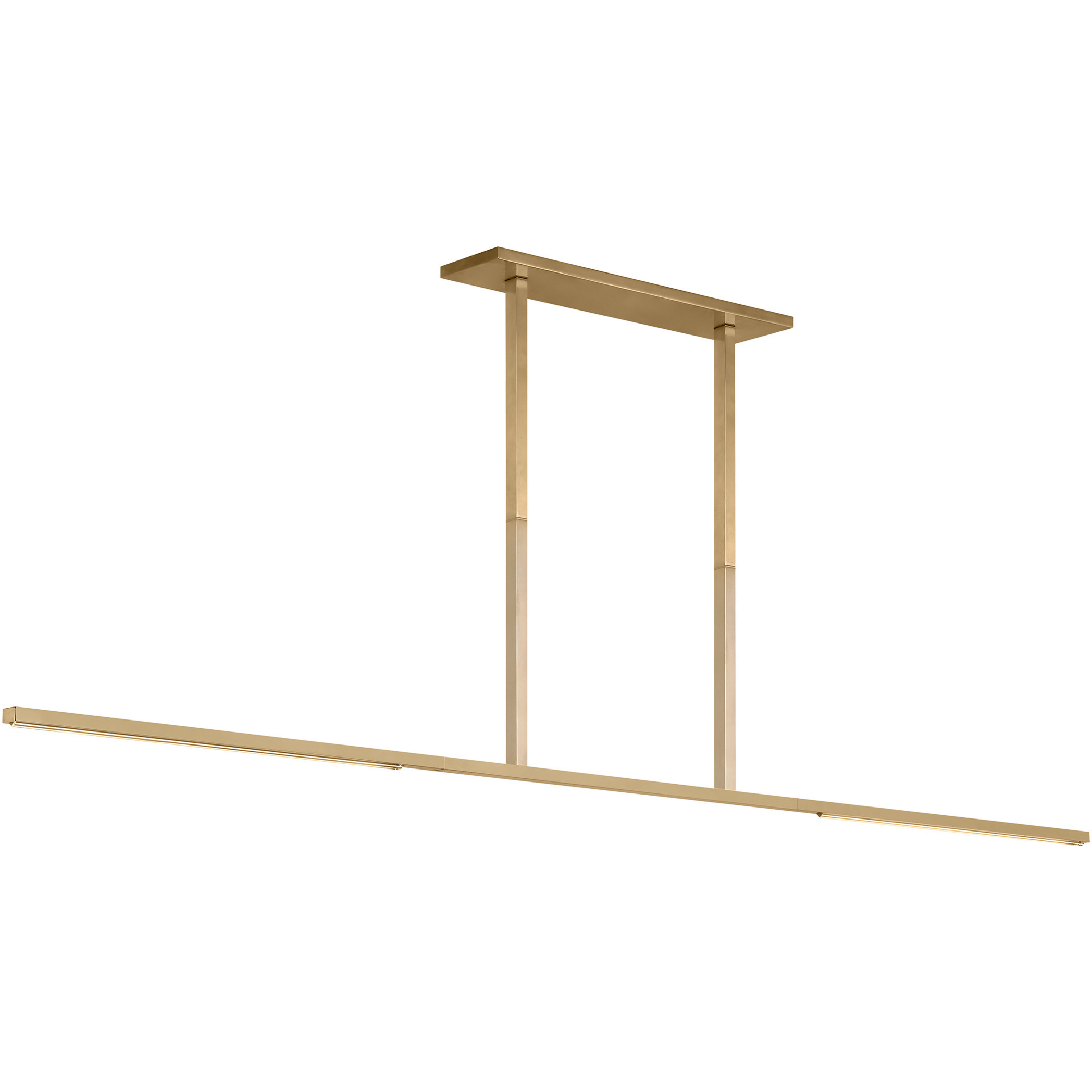Sean Lavin Cityscape 2 Light 72.3 inch Hand Rubbed Antique Brass Linear Chandelier Ceiling Light