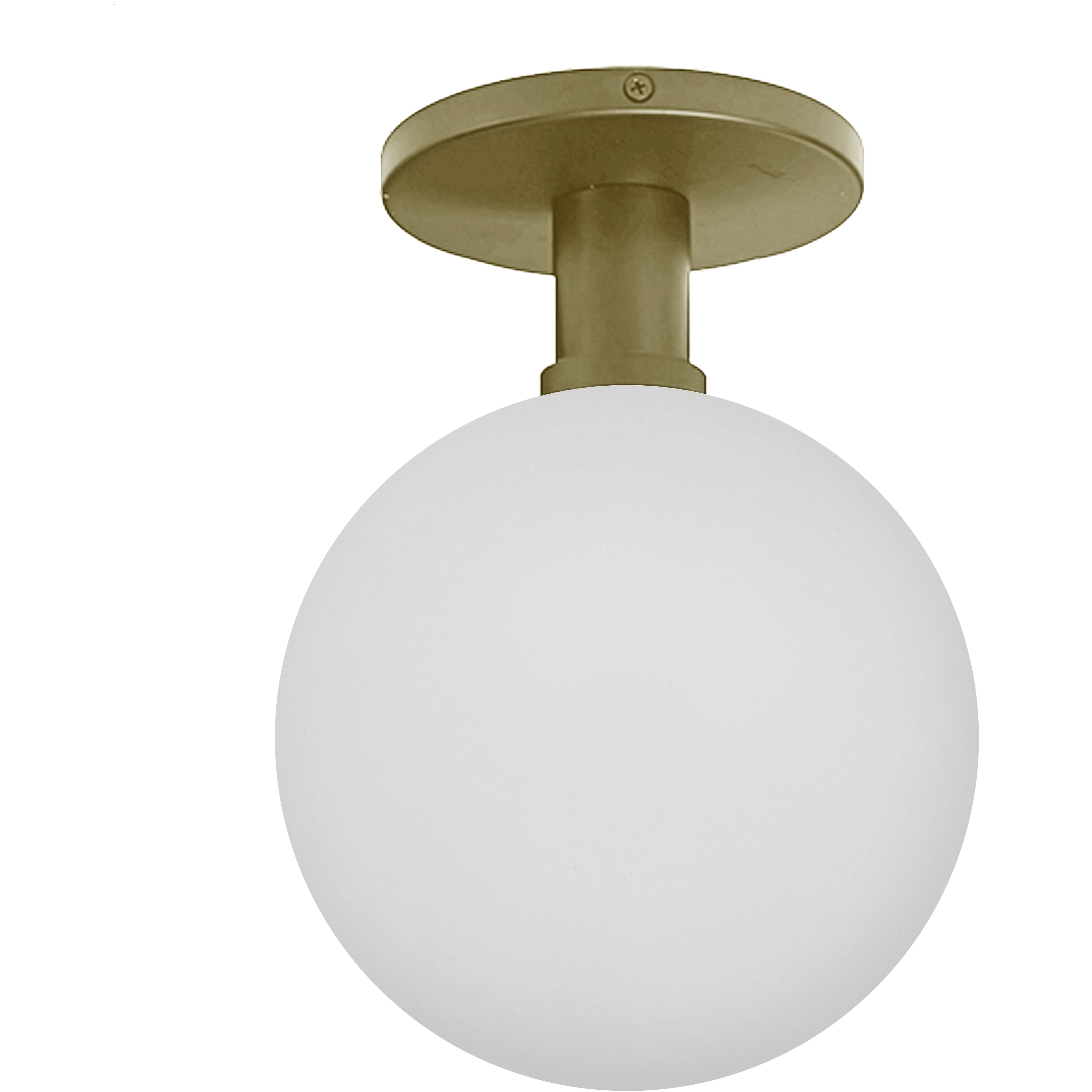 Vida LED 7 inch Aged Brass Wall Sconce/Semi-Flush Mount Wall Light