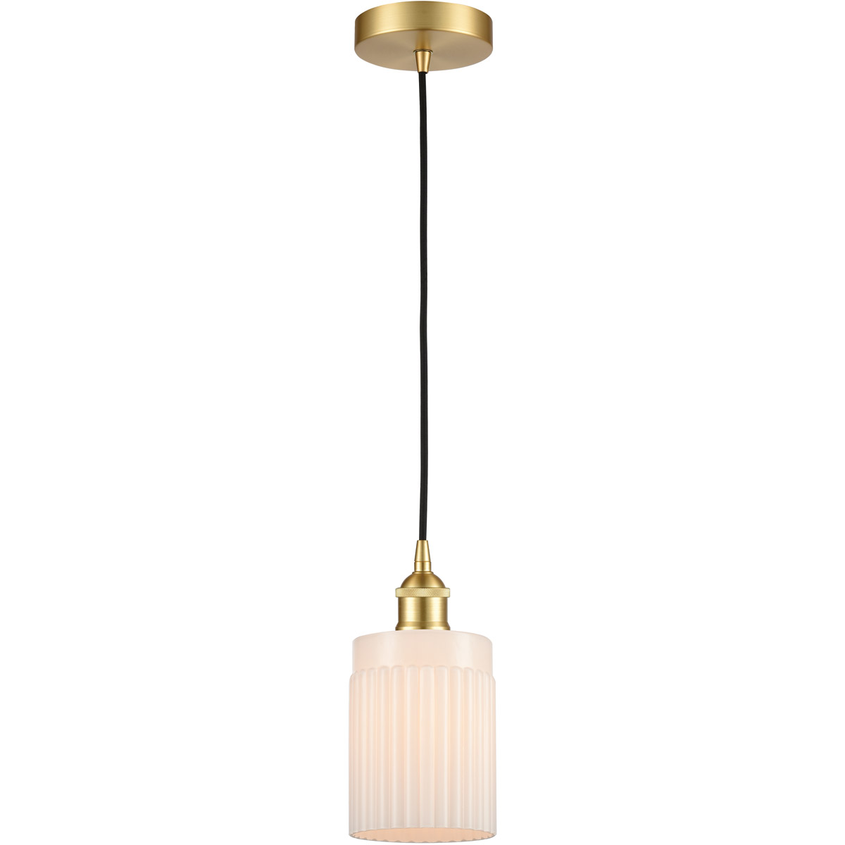 Edison Hadley 1 Light 5 inch Satin Gold Mini Pendant Ceiling Light