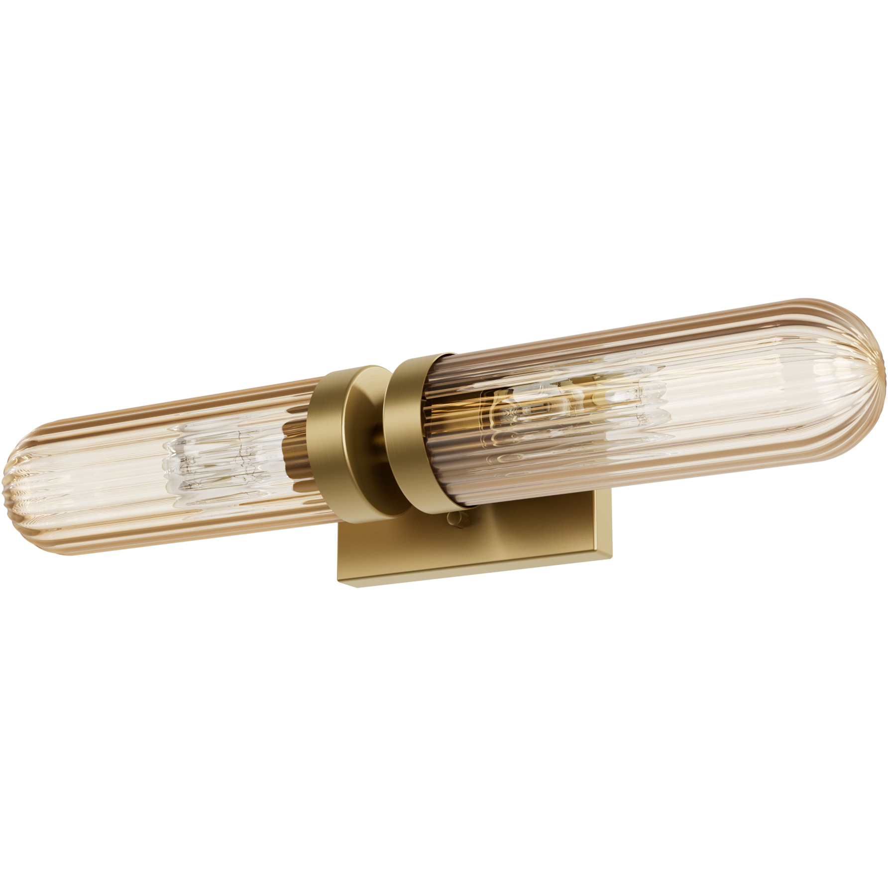 Beverly Glen 2 Light 22.9 inch Luxe Gold Bathroom Vanity Sconce Wall Light, Medium