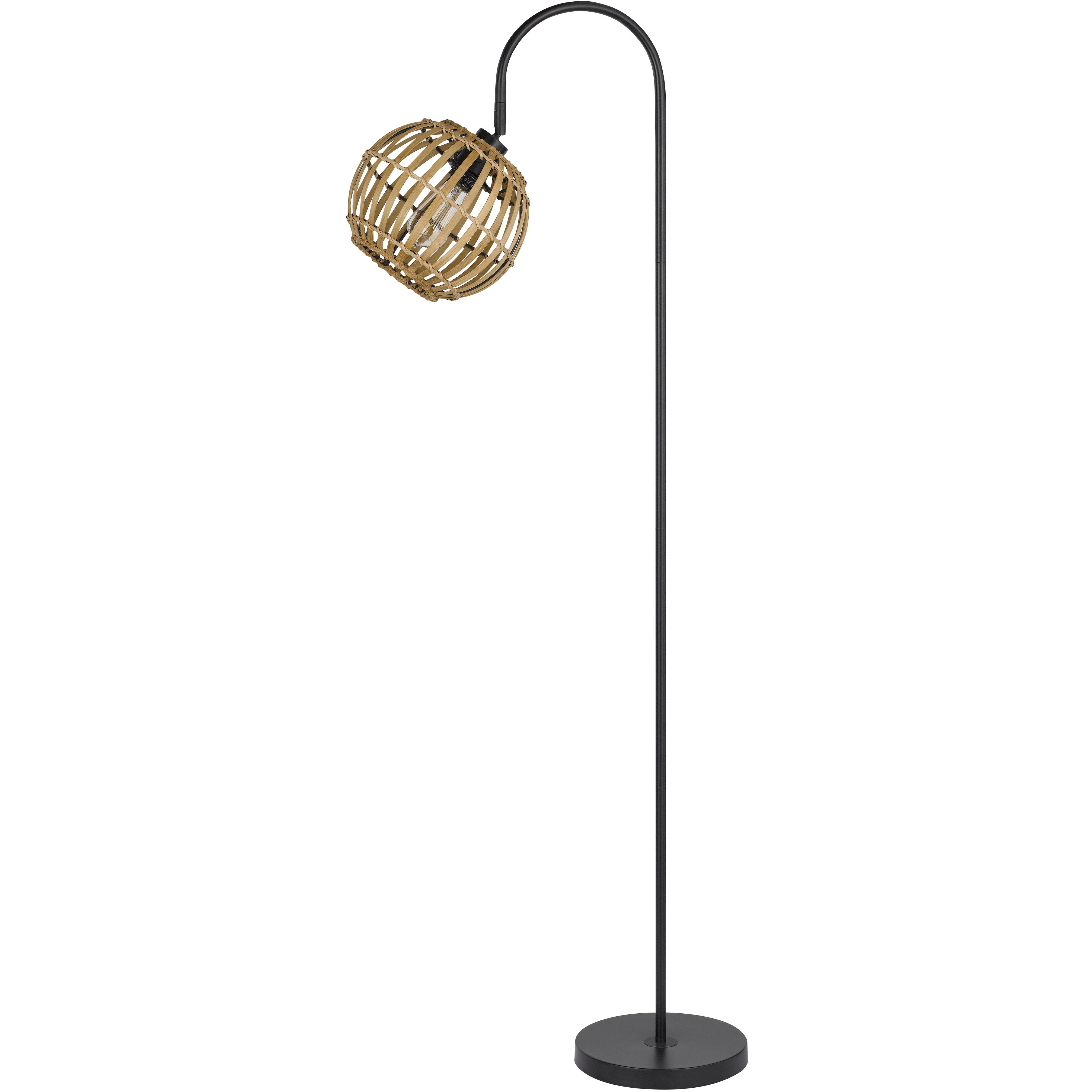 Worces 62.5 inch 60.00 watt Black Floor Lamp Portable Light