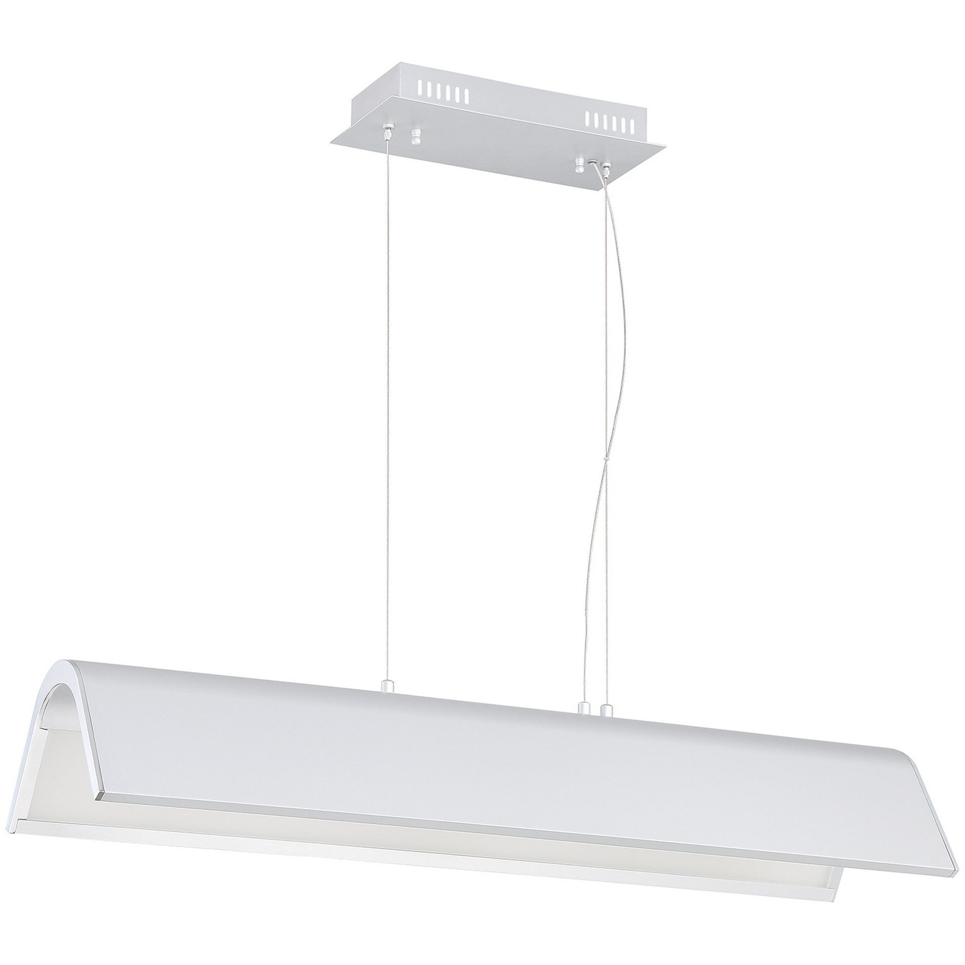 Ultimor LED 36 inch Silver and Chrome Pendant Ceiling Light in Silver/Chrome