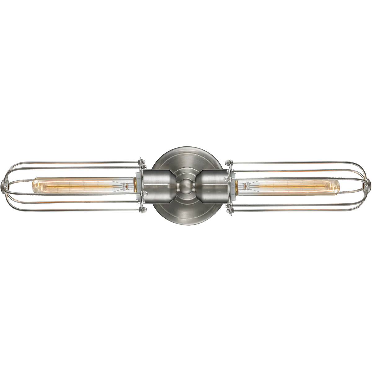 Austere Muselet 2 Light 22 inch Brushed Satin Nickel Bath Vanity Light Wall Light in Incandescent, Austere