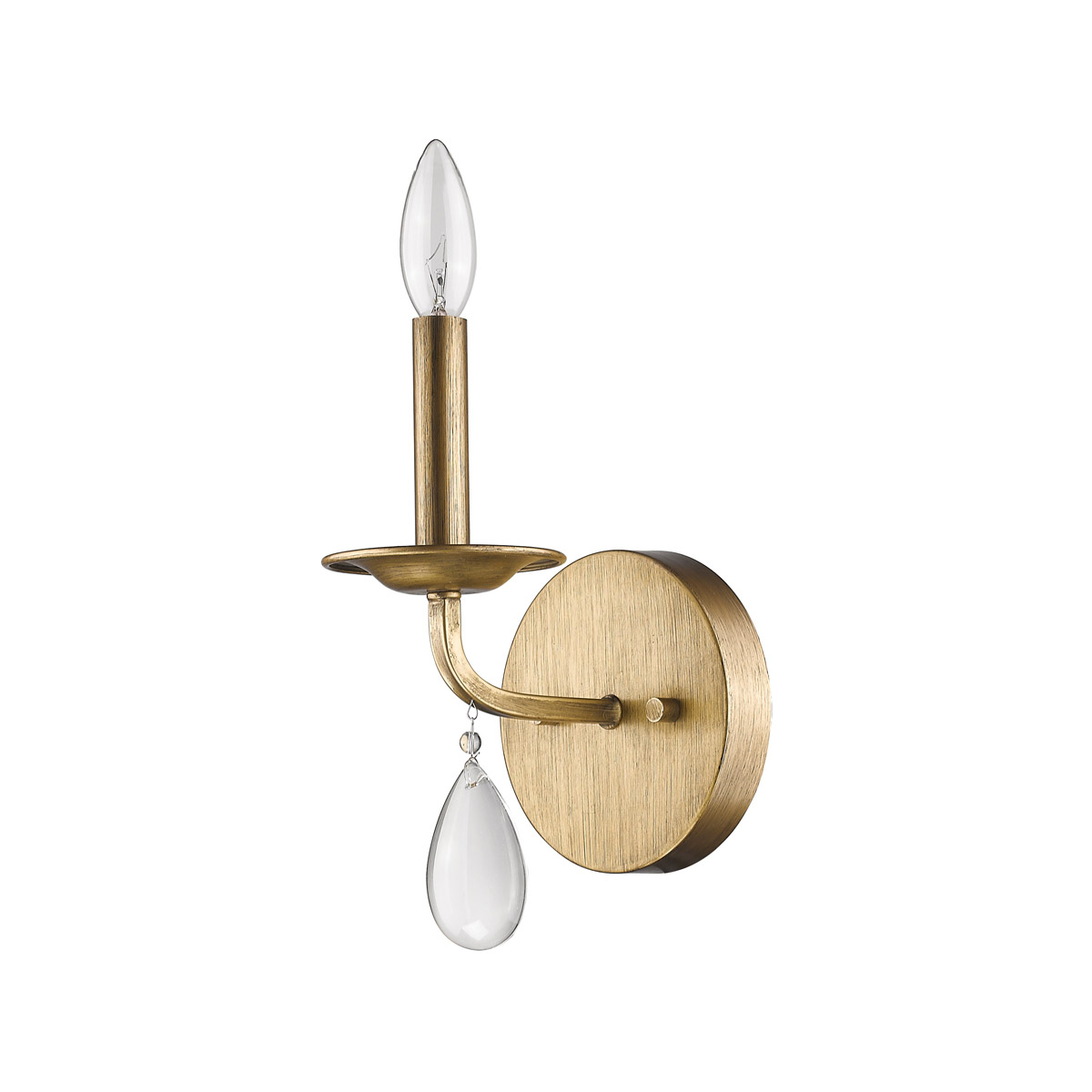 Krista 1 Light 5 inch Antique Gold Sconce Wall Light