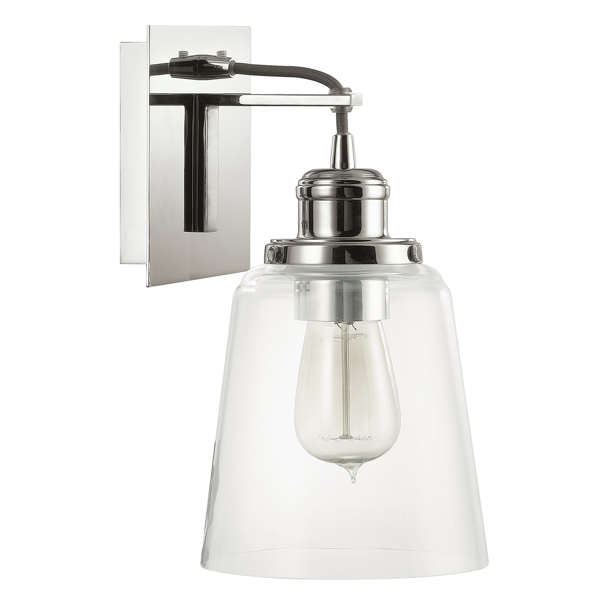 Fallon 1 Light 6 inch Polished Nickel Sconce Wall Light