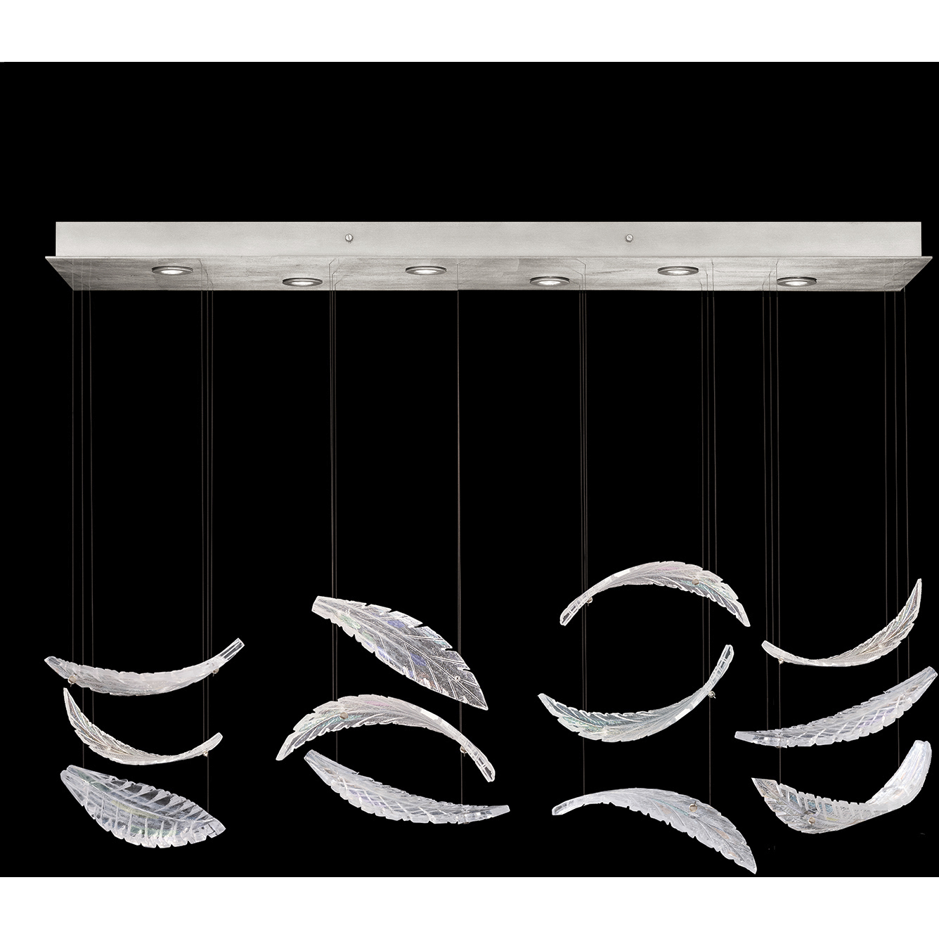 Elevate 6 Light 51 inch Silver Pendant Ceiling Light
