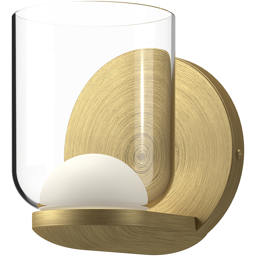 Cedar LED 4 inch Brushed Gold Wall Sconce Wall Light