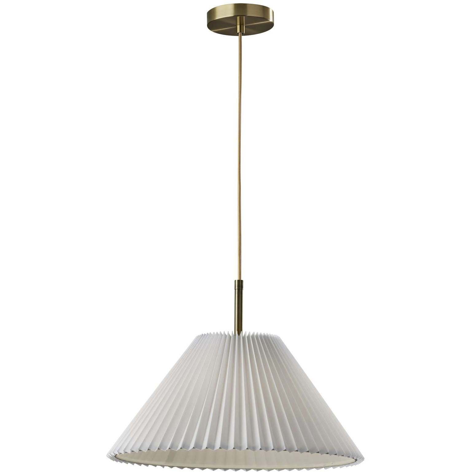 Scarlet 17 inch Antique Brass Pendant Ceiling Light