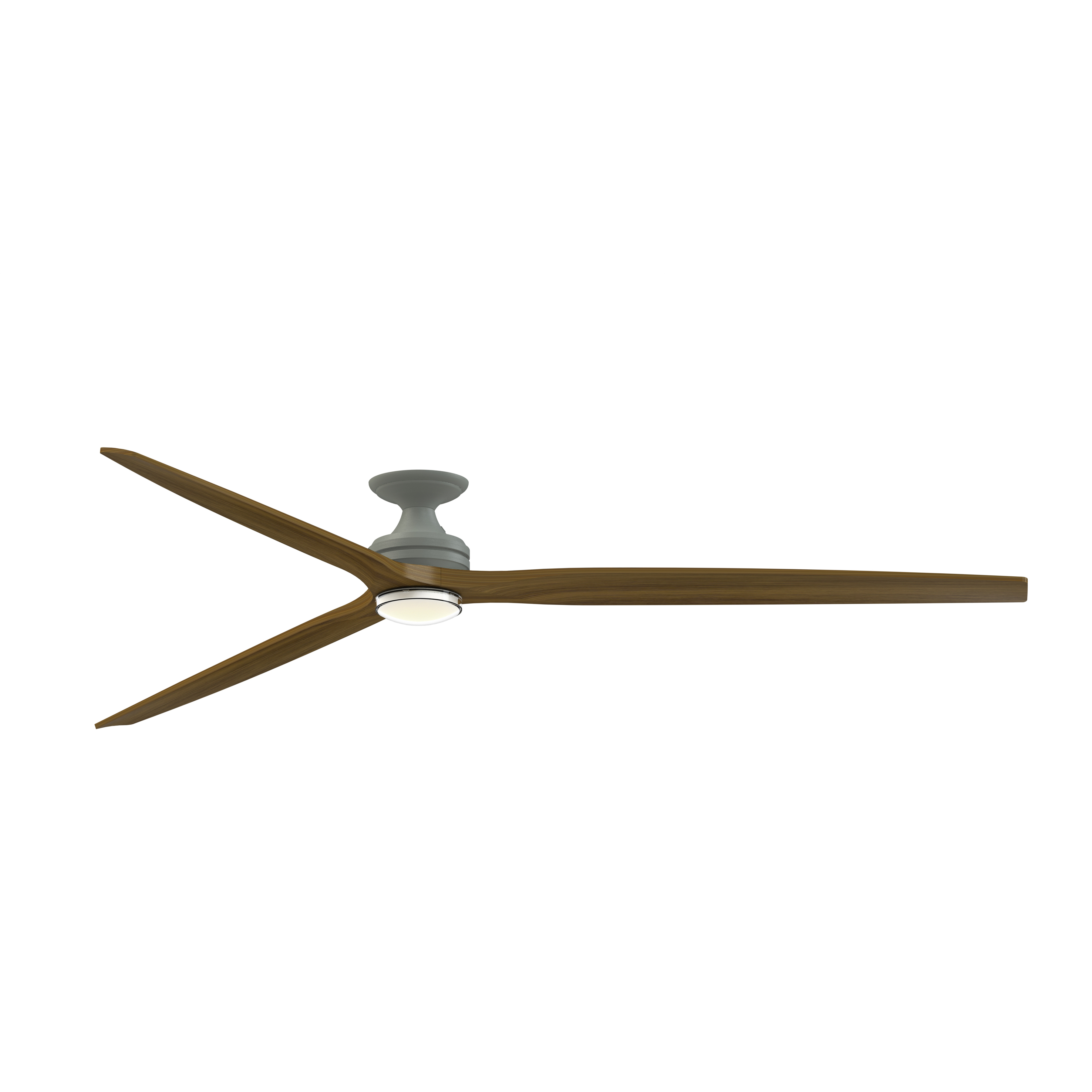 Spitfire 72 inch Antique Graphite with Koa Blades Indoor/Outdoor Smart Ceiling Fan in 14, Kit