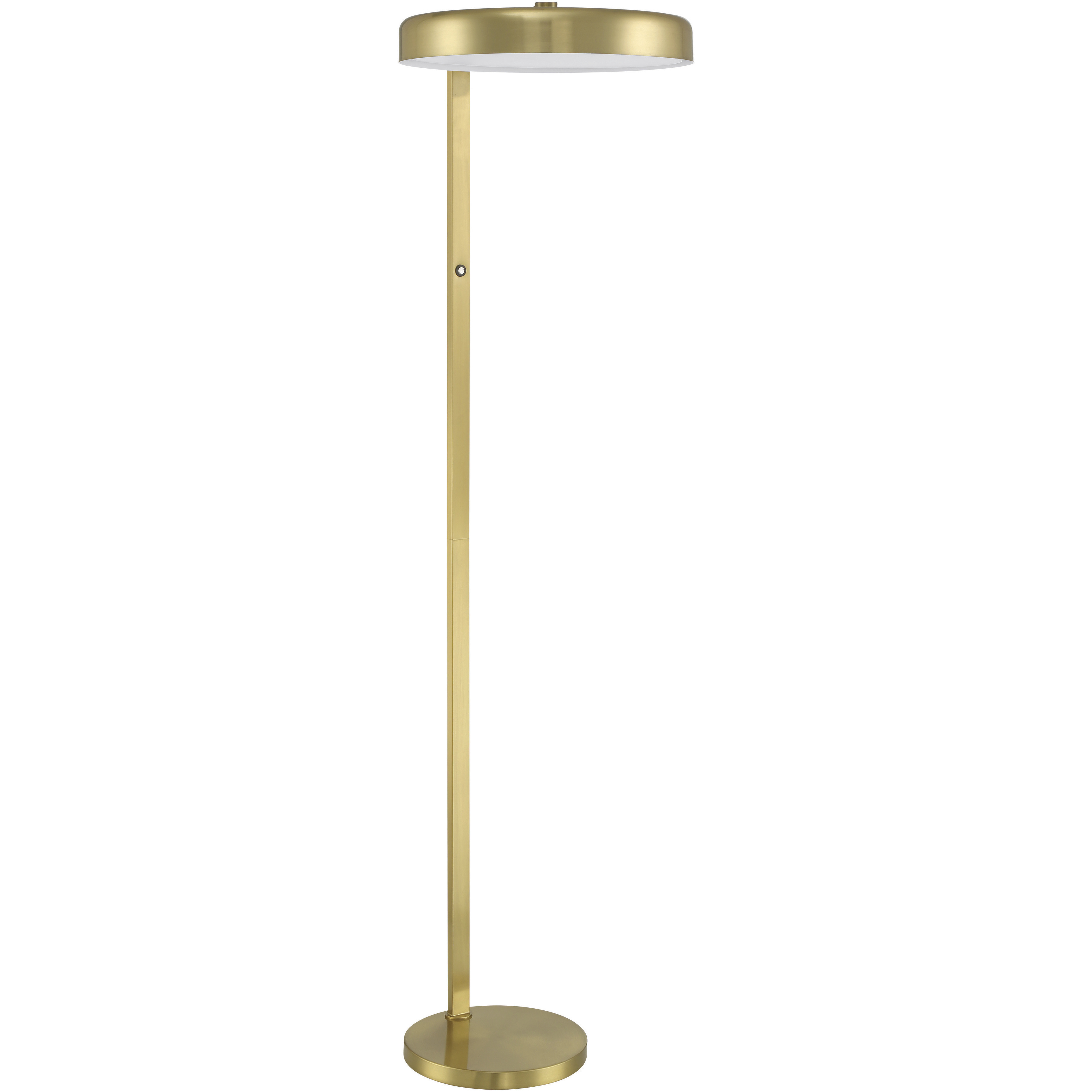 Keeva 57.05 inch 28 watt Satin Brass Floor Lamp Portable Light