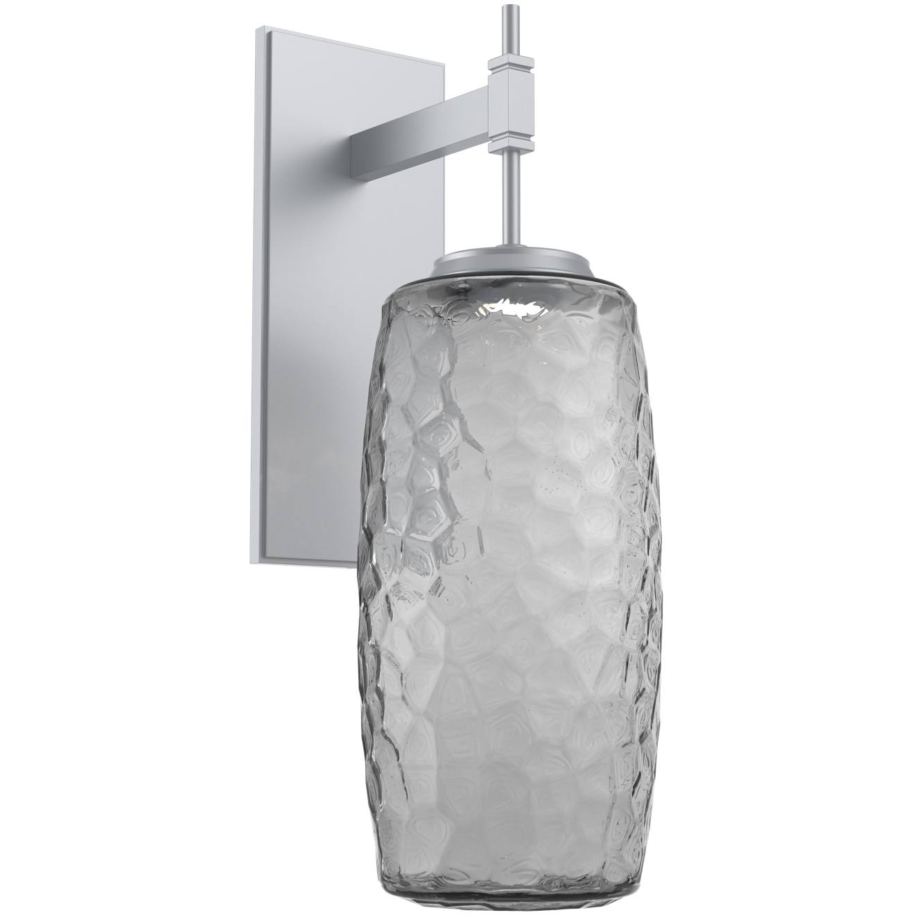 Vessel LED Classic Silver Tempo Sconce Wall Light in 3000K LED, Smoke, Large