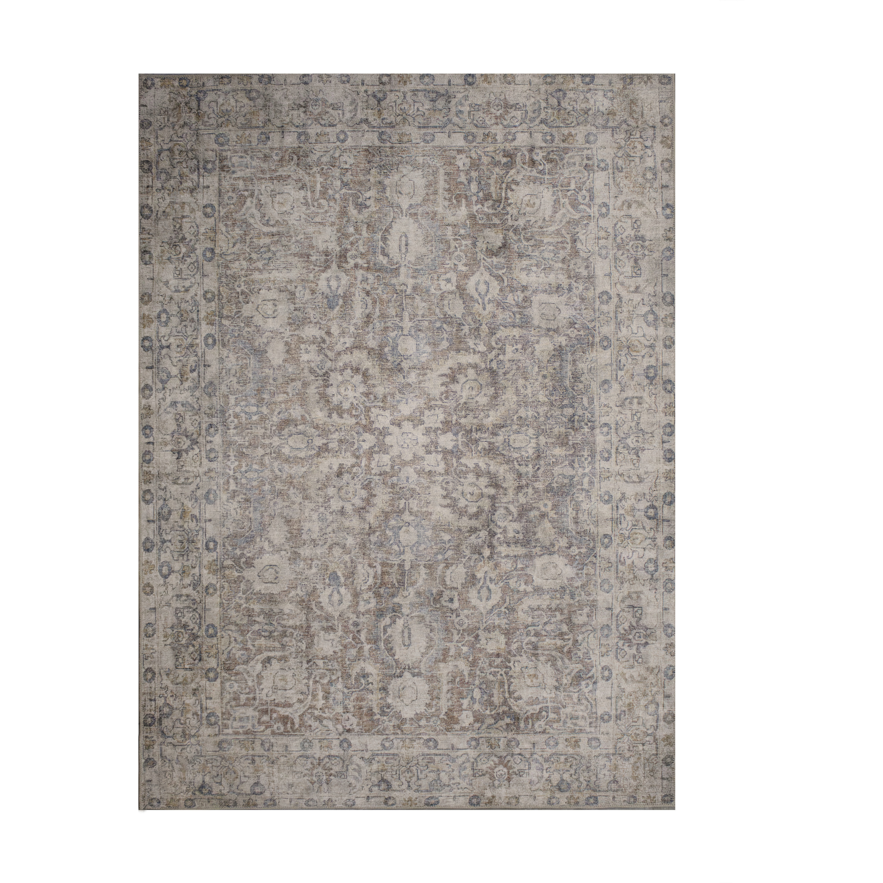 Chloe 86.61 X 59.84 inch Red/Orange/Brown/Beige Indoor Rug, 5ft x 7ft 3in