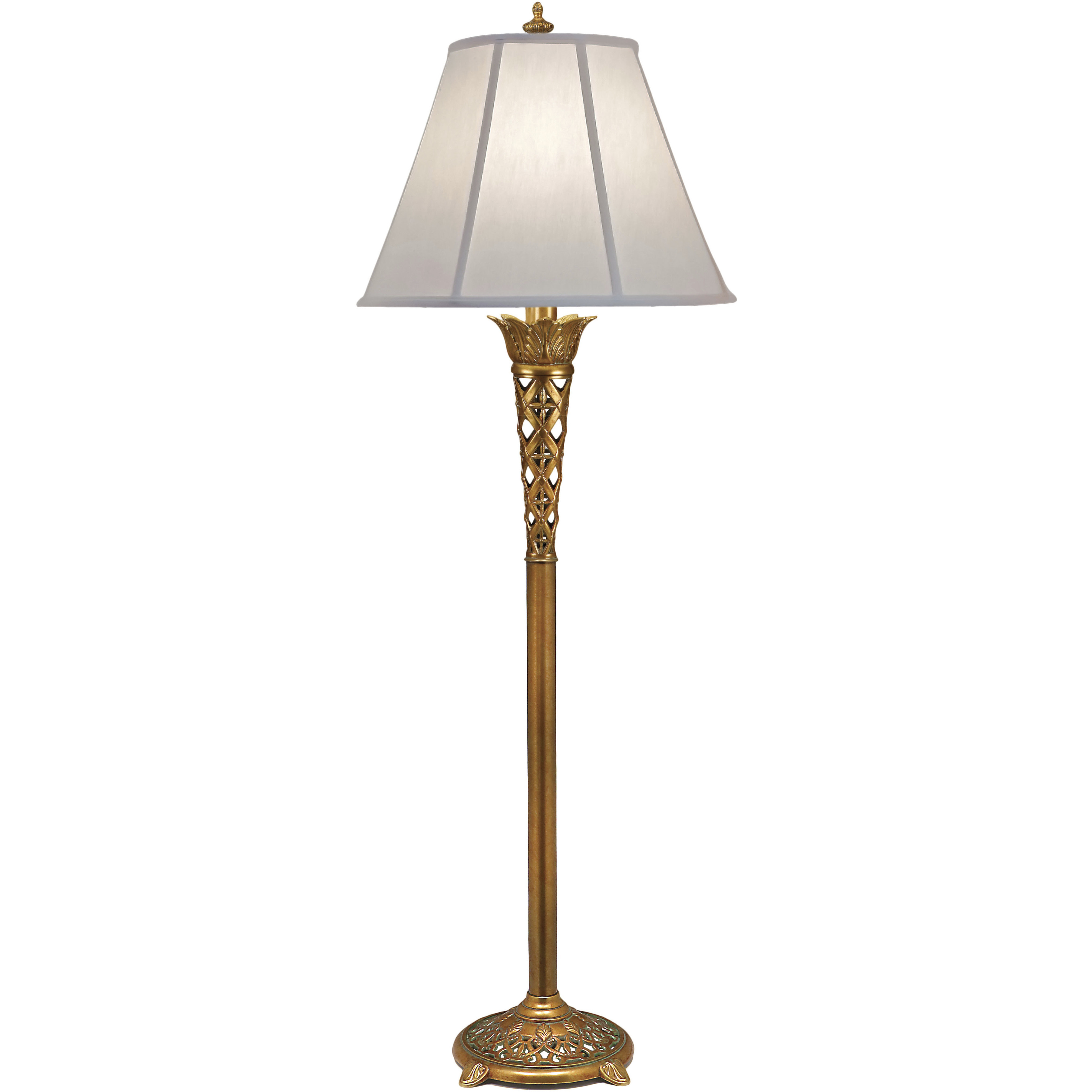 Ellie 63 inch 150 watt French Gold Floor Lamp Portable Light