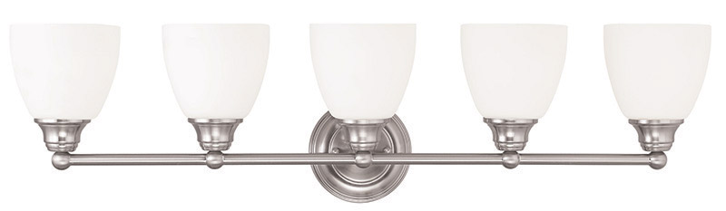 Somerville 5 Light 34 inch Brushed Nickel Bath Vanity Wall Light