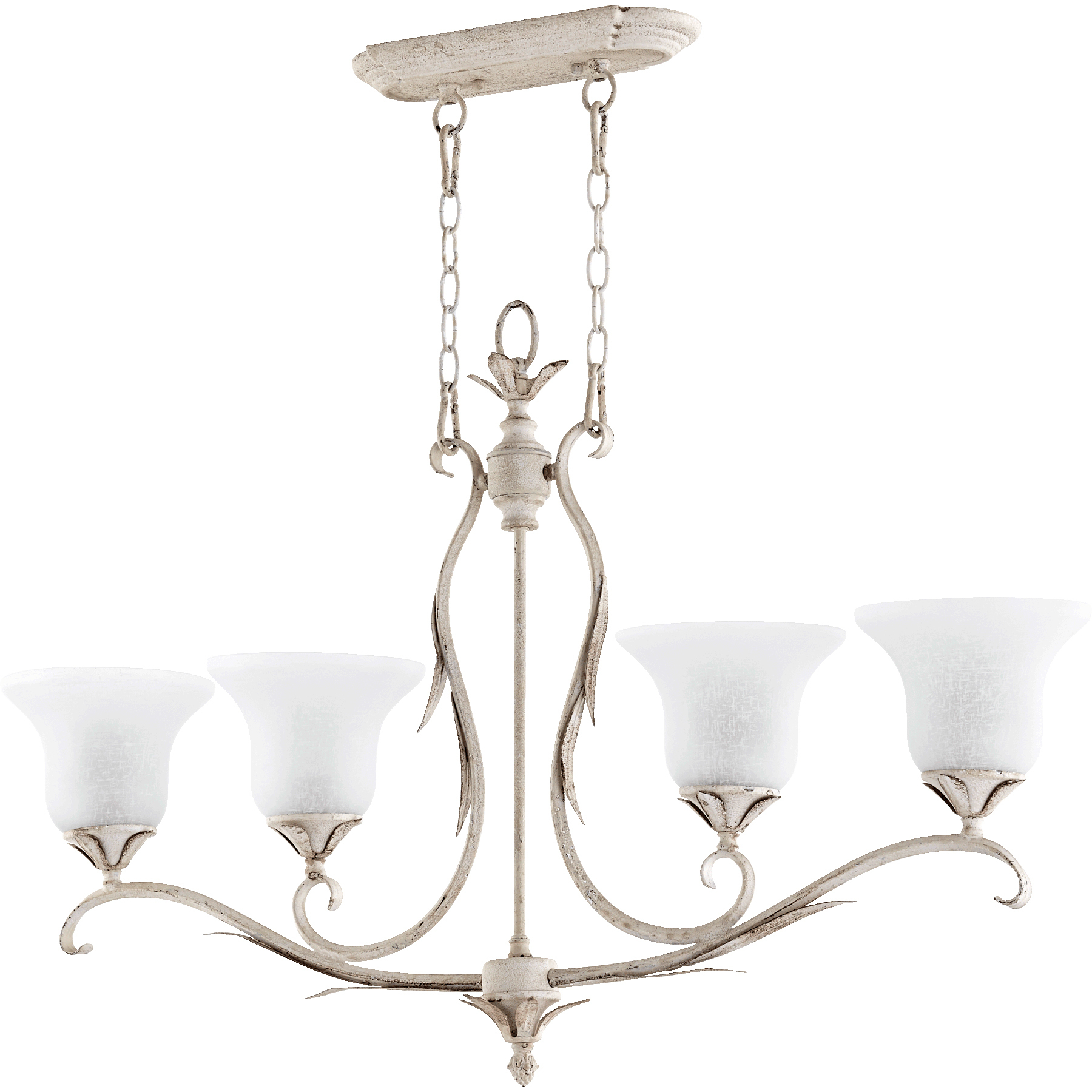 Flora 4 Light 37.5 inch Persian White Island Light Ceiling Light