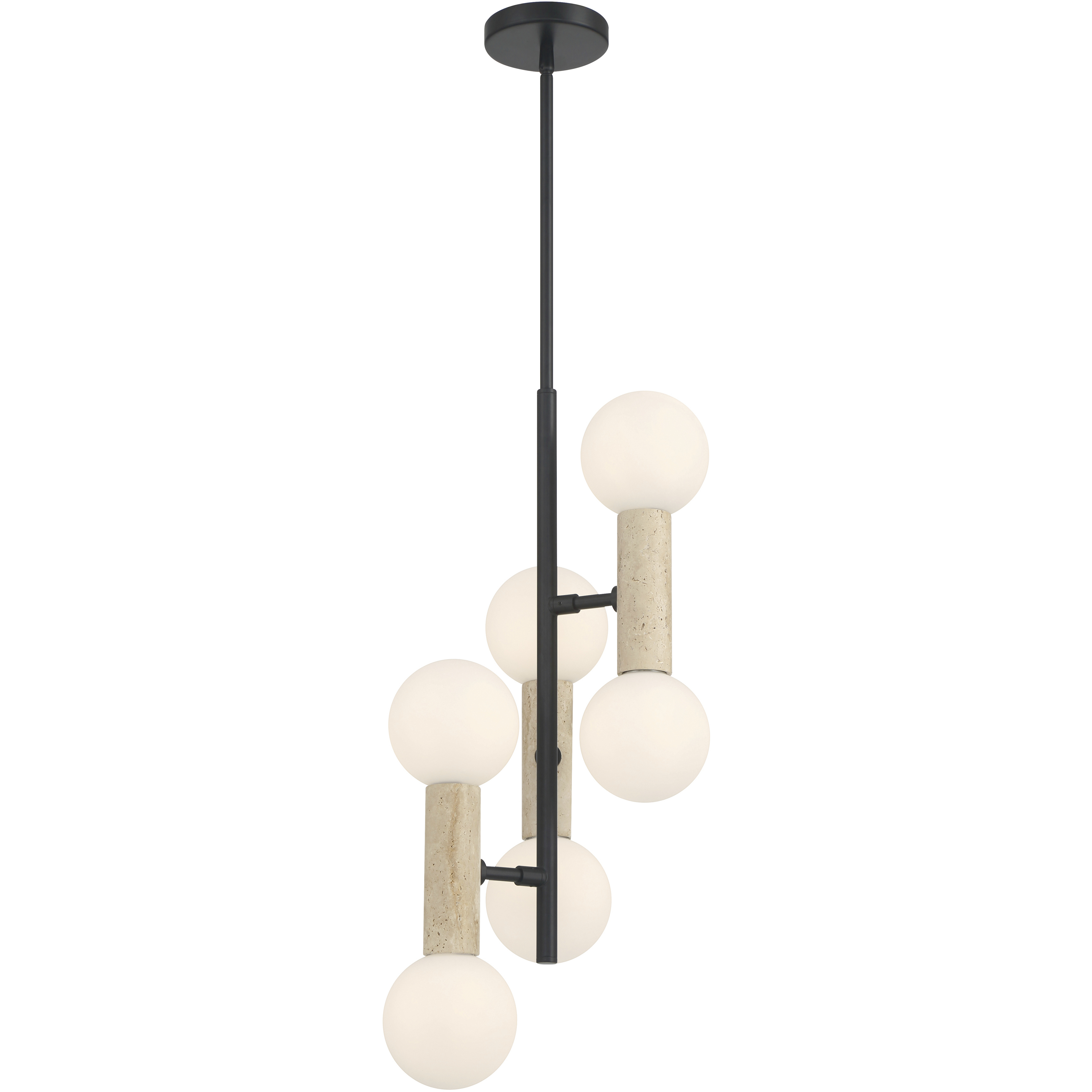 Stone 12.5 inch Travertine Pendant Ceiling Light