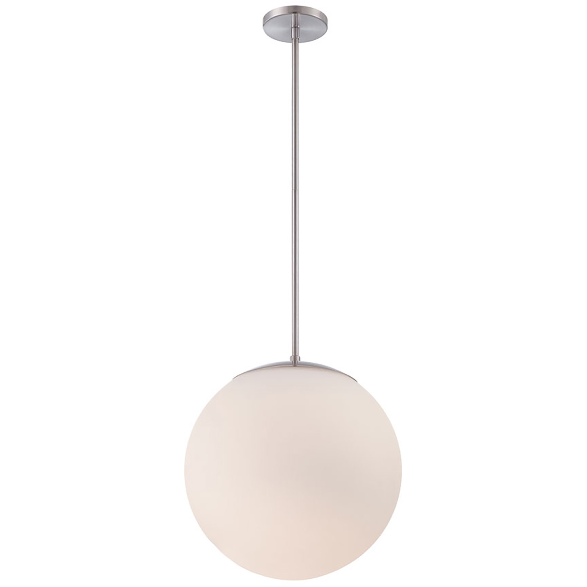 Niveous LED 13.75 inch Brushed Nickel Pendant Ceiling Light in 3500K, dweLED