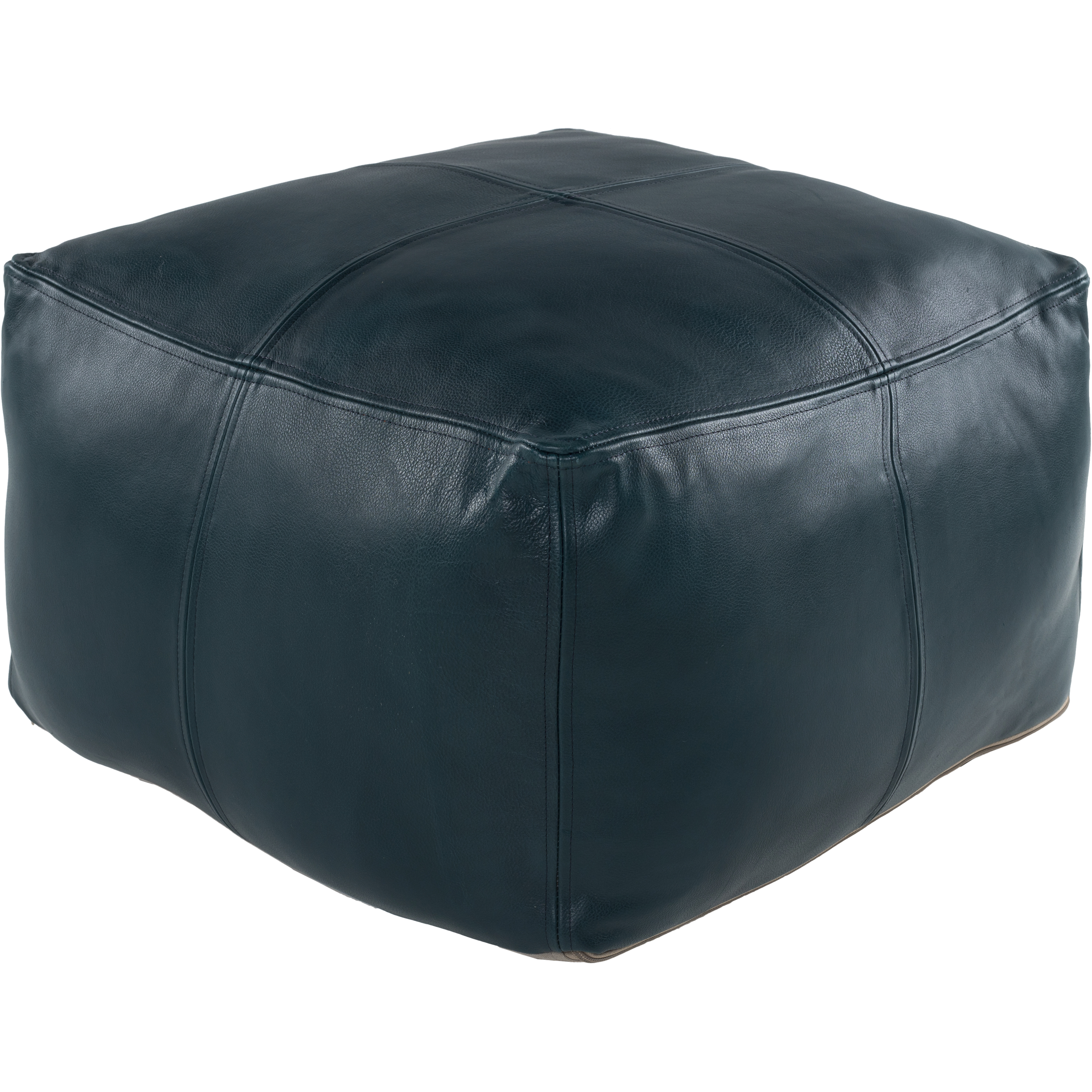 Sheffield 13 inch Deep Teal Pouf, Rectangle
