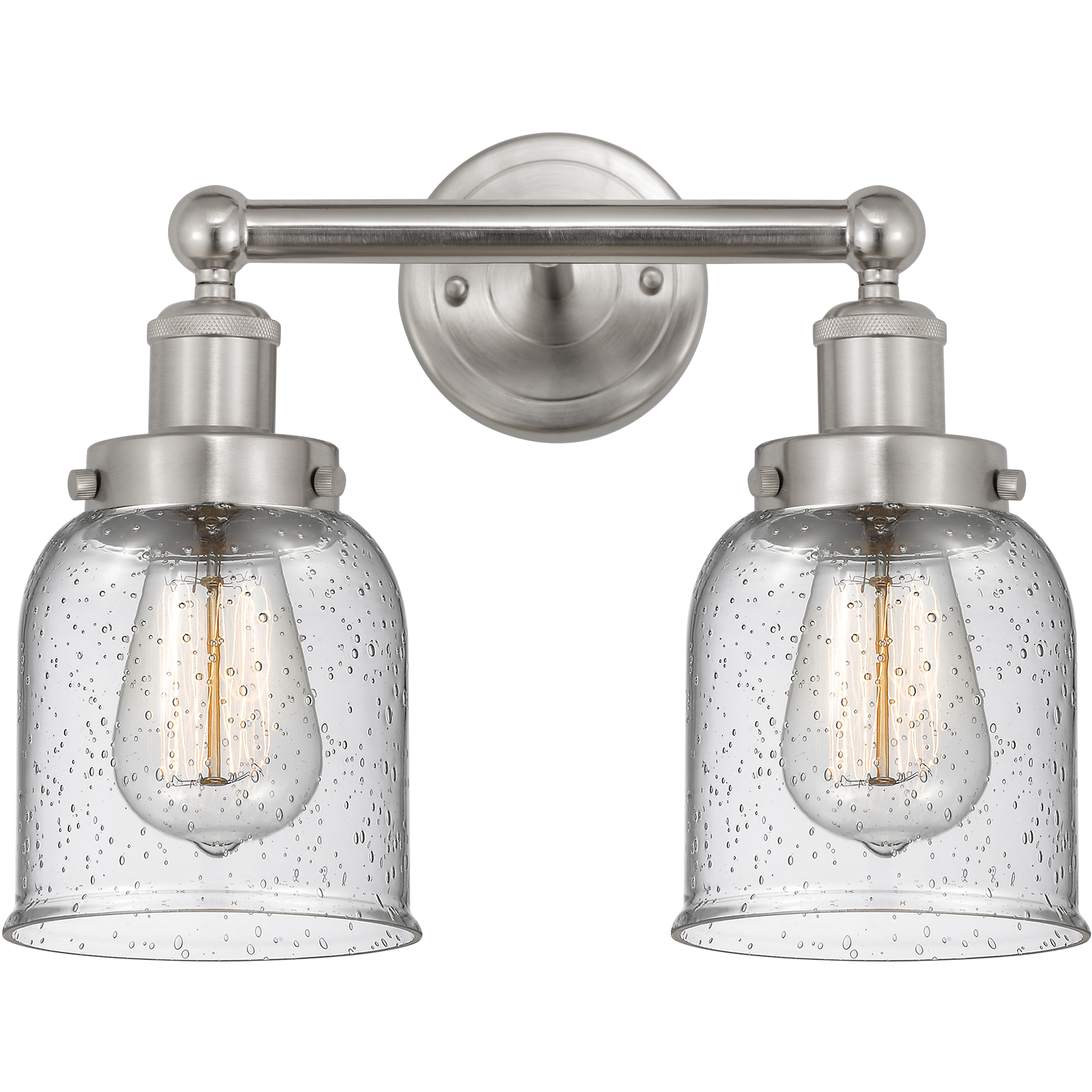 Bell 2 Light 15.5 inch Brushed Satin Nickel Bath Vanity Light Wall Light